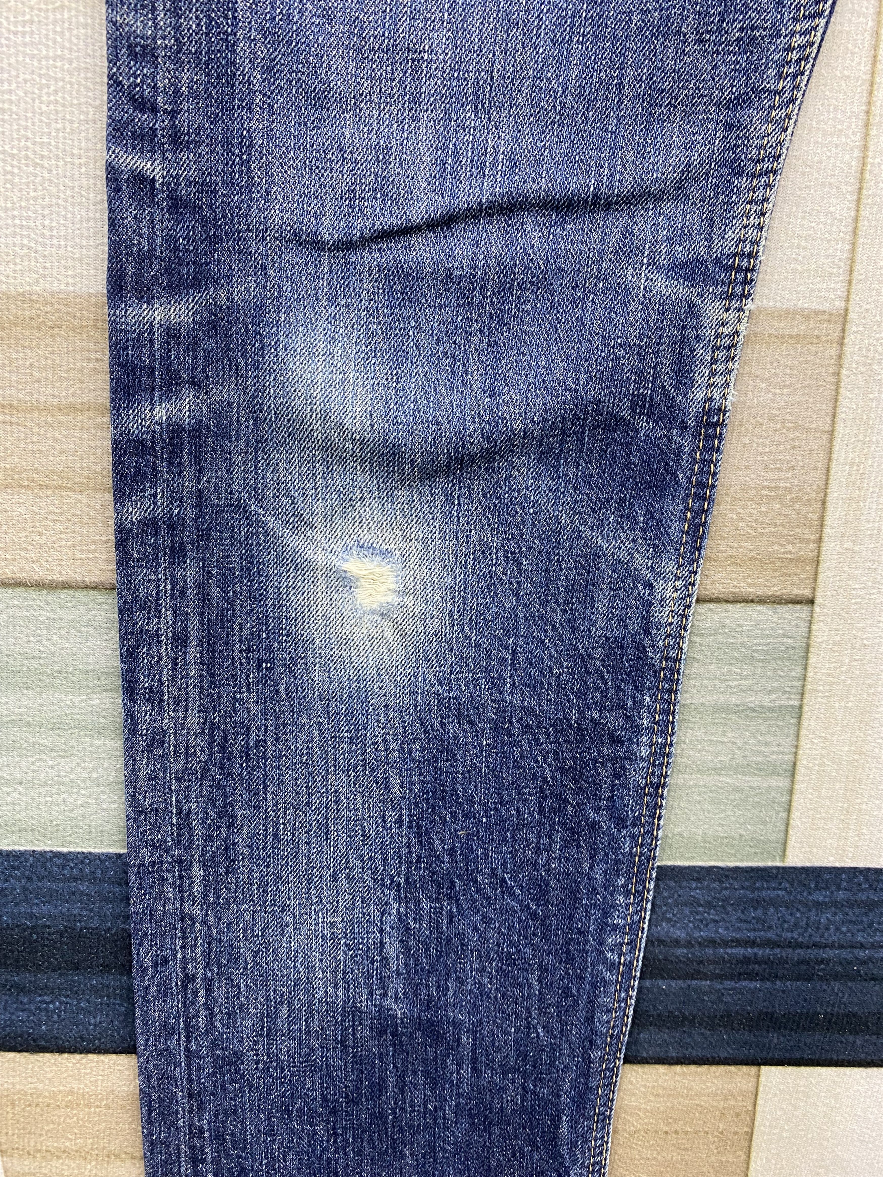 OMNIGOD D.M.G Domingo Omnigod Faded Blue Denim Jean Pant Size US 32 / EU 48 - 12 Thumbnail