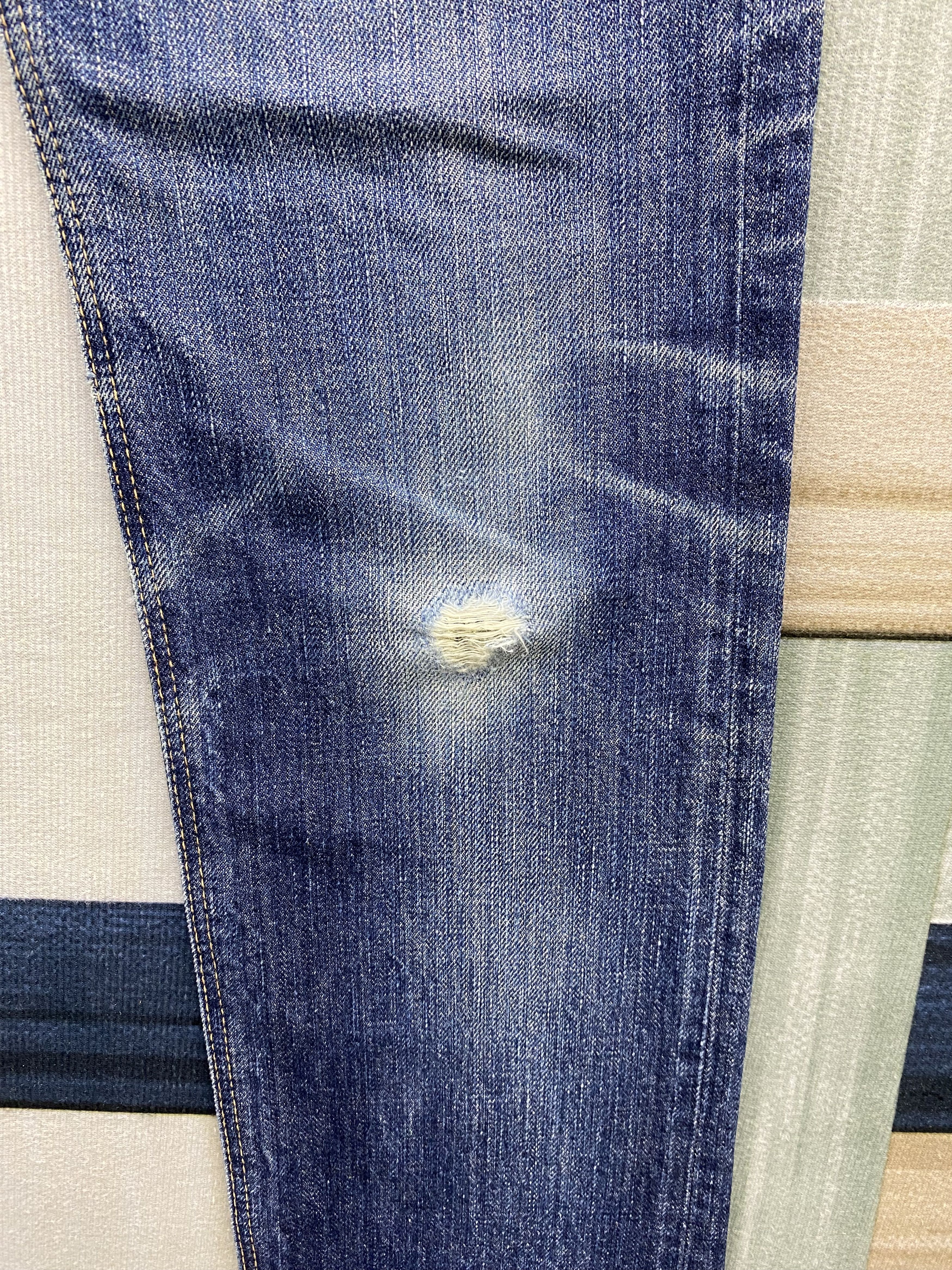 OMNIGOD D.M.G Domingo Omnigod Faded Blue Denim Jean Pant Size US 32 / EU 48 - 11 Thumbnail