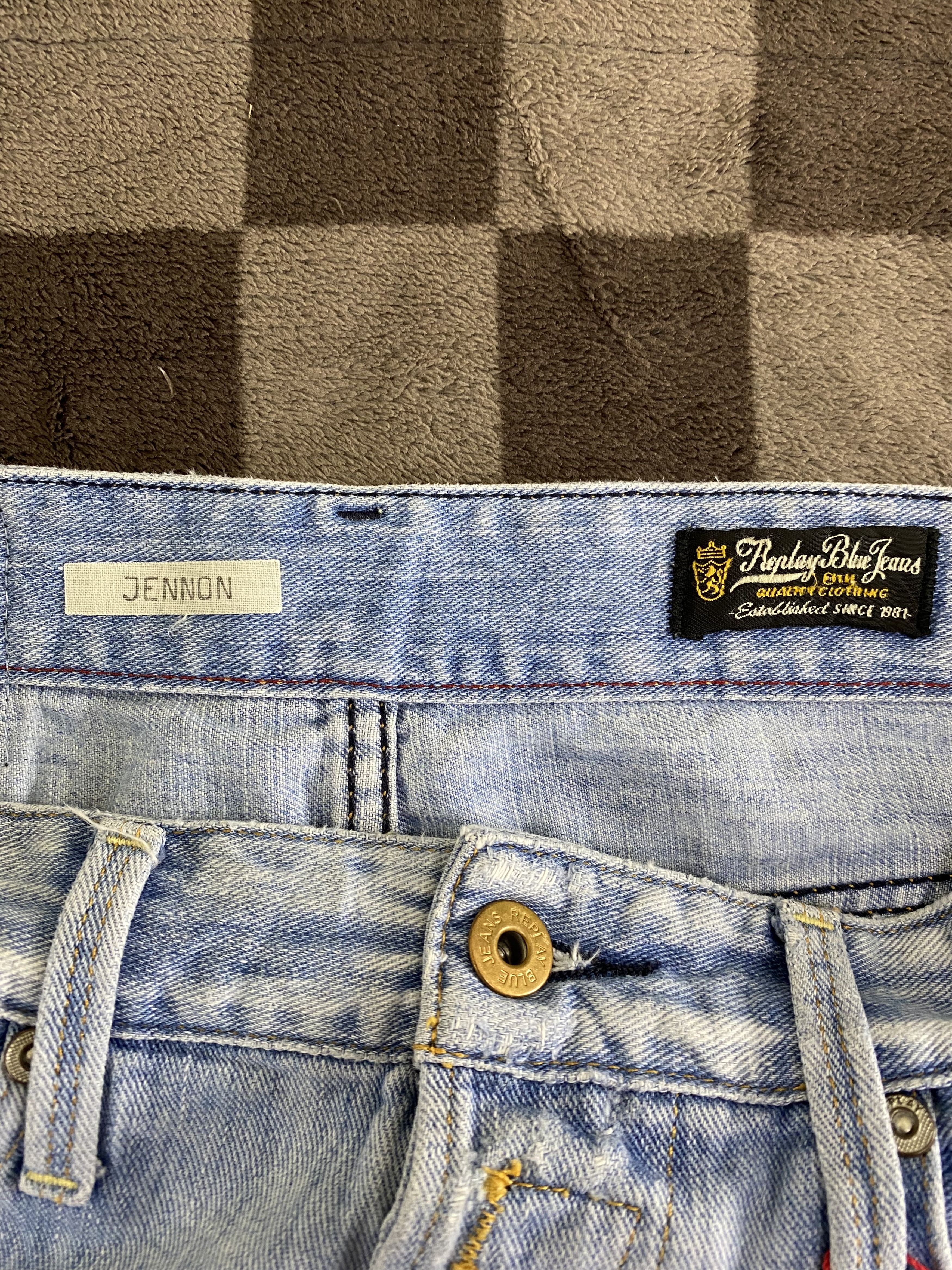 Replay × Vintage Replay Patches Faded Blue Denim Jean Size US 28 / EU 44 - 14 Thumbnail
