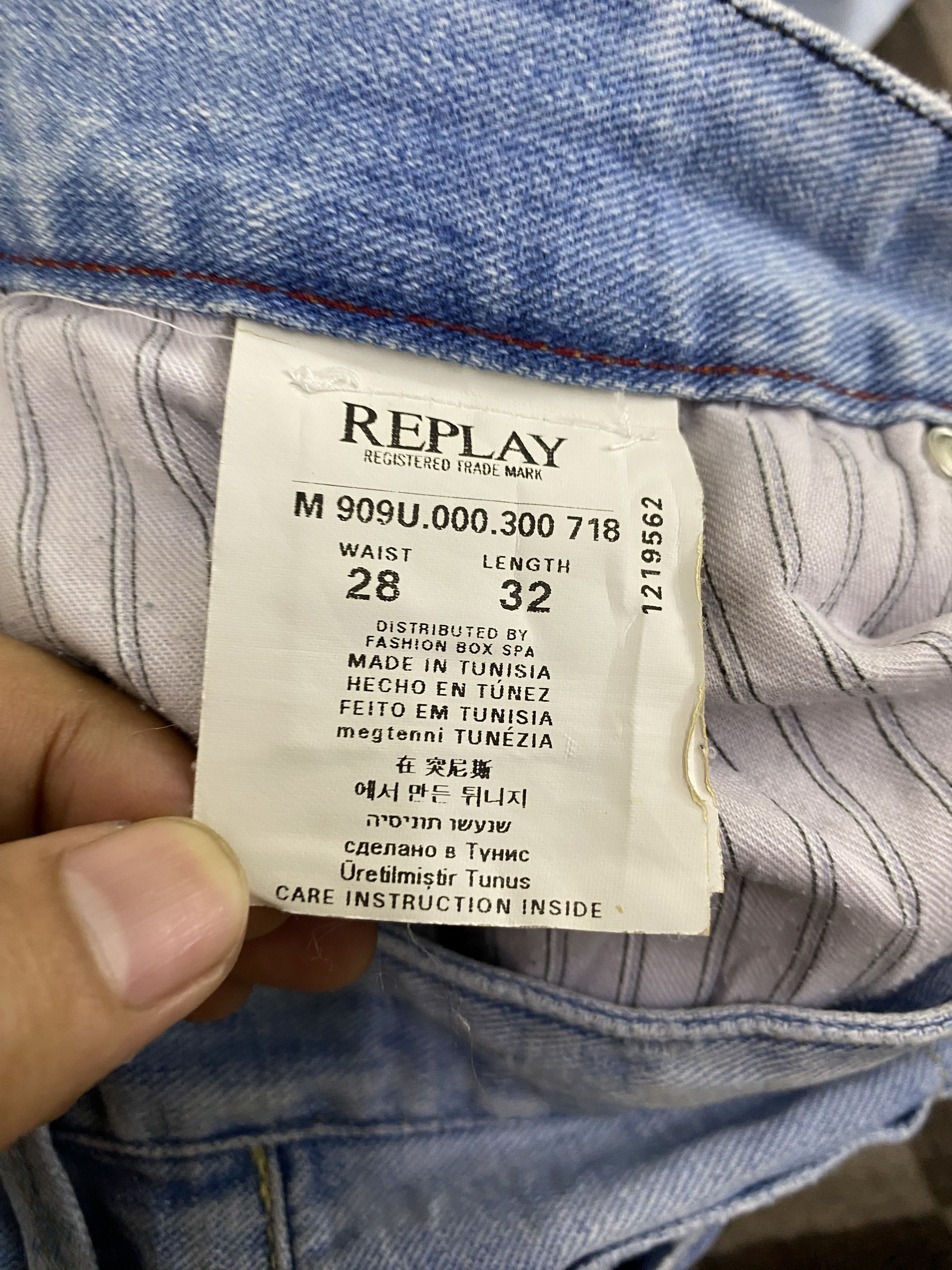 Replay × Vintage Replay Patches Faded Blue Denim Jean Size US 28 / EU 44 - 15 Thumbnail