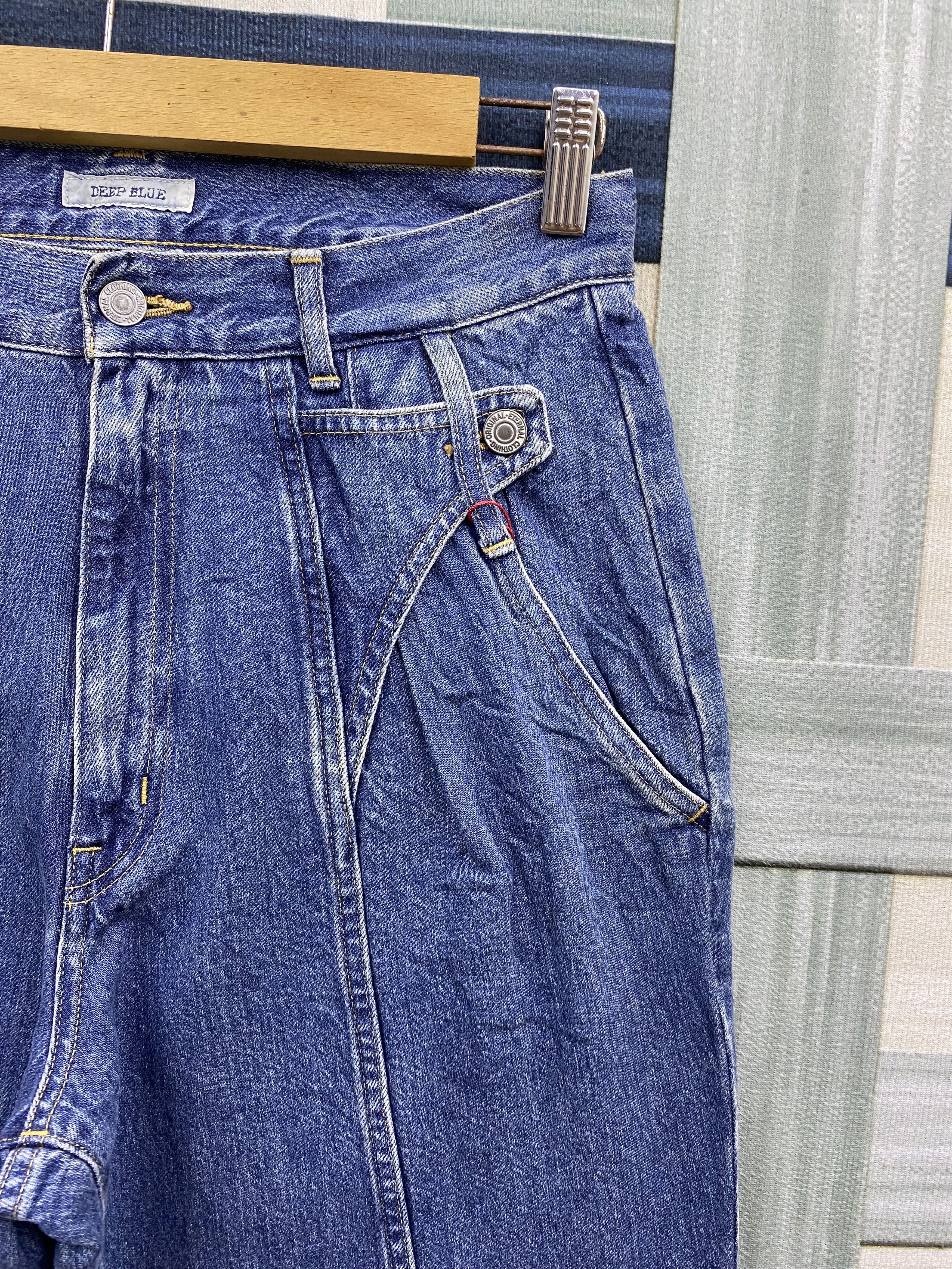 Eternal × Japanese Brand × Vintage Vintage Deep Blue by Eternal Faded Blue Denim Jean Size US 31 - 4 Thumbnail