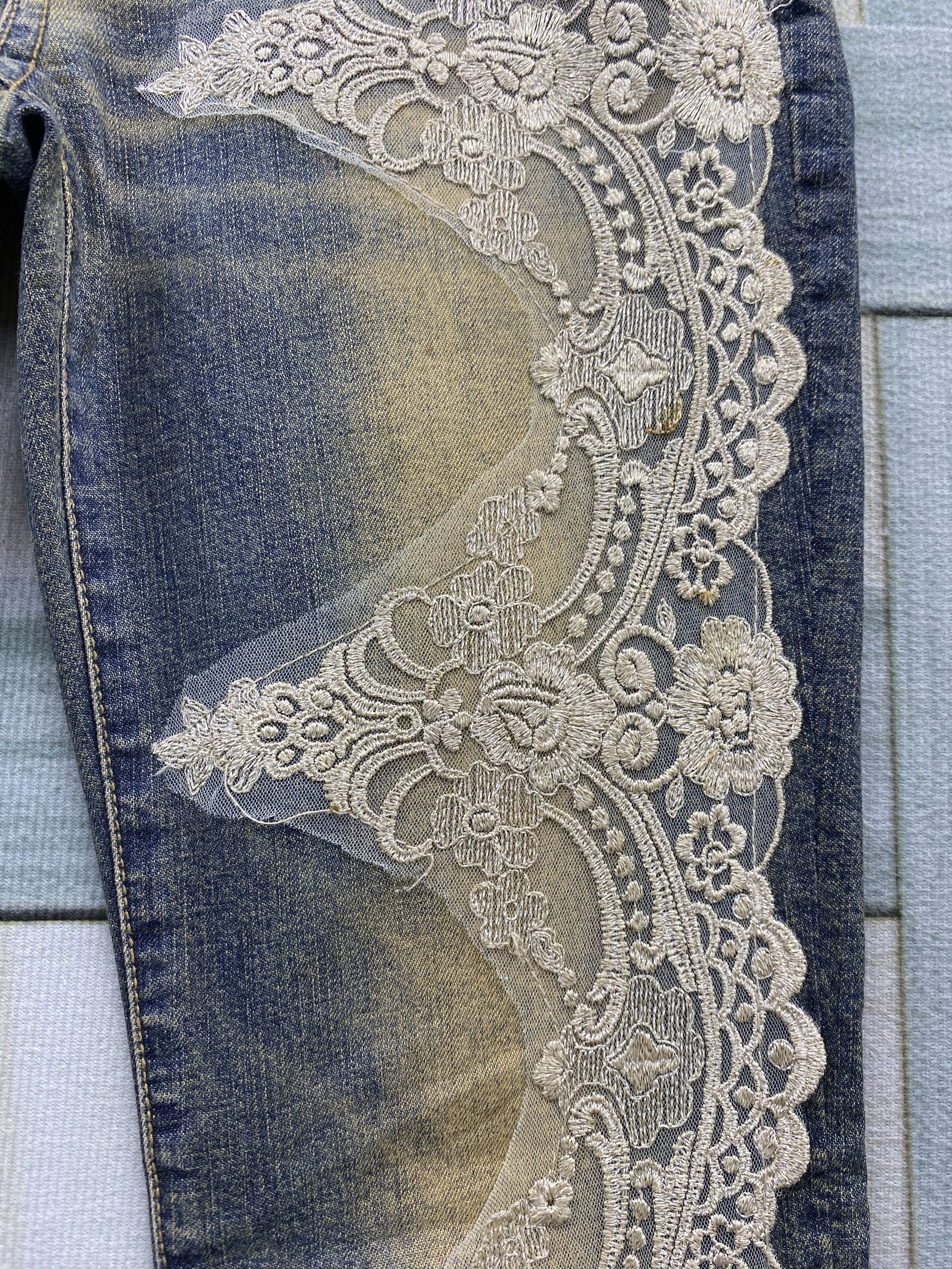 Japanese Brand Vintage Japanese Brand T.S.J Laces Flare Jean Size 28" / US 6 / IT 42 - 9 Thumbnail