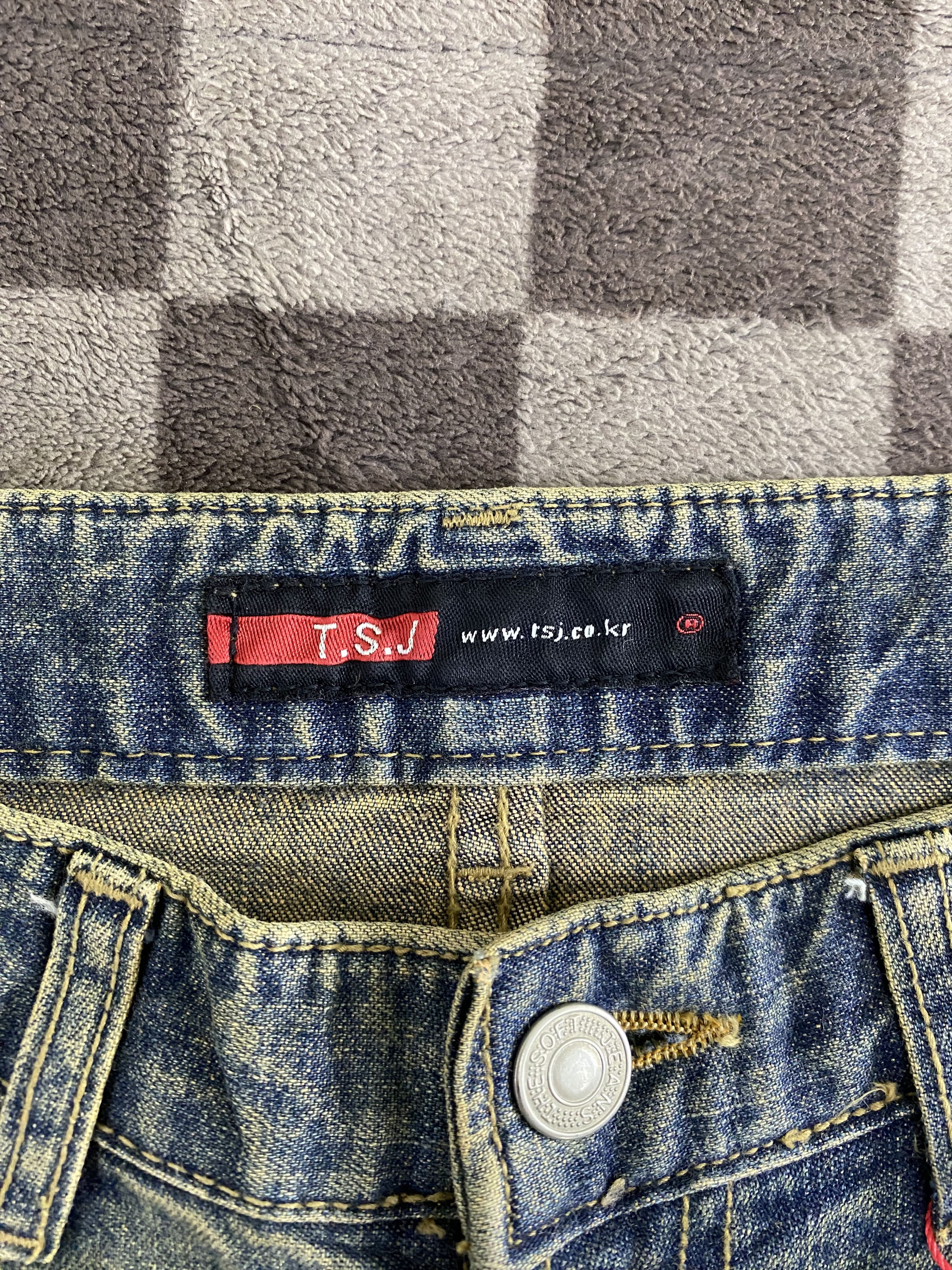 Japanese Brand Vintage Japanese Brand T.S.J Laces Flare Jean Size 28" / US 6 / IT 42 - 19 Thumbnail