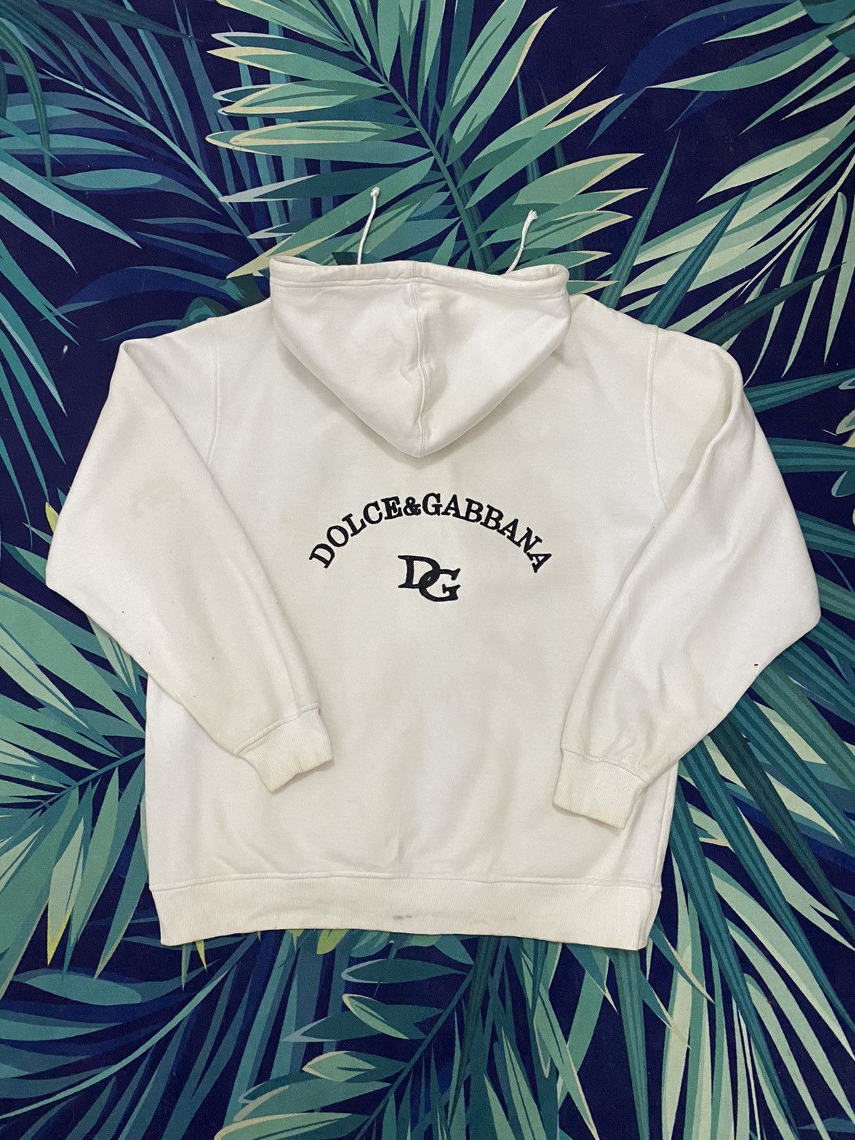 image of Dolce Gabbana Hoddies Sweater in White, Men's (Size Large)