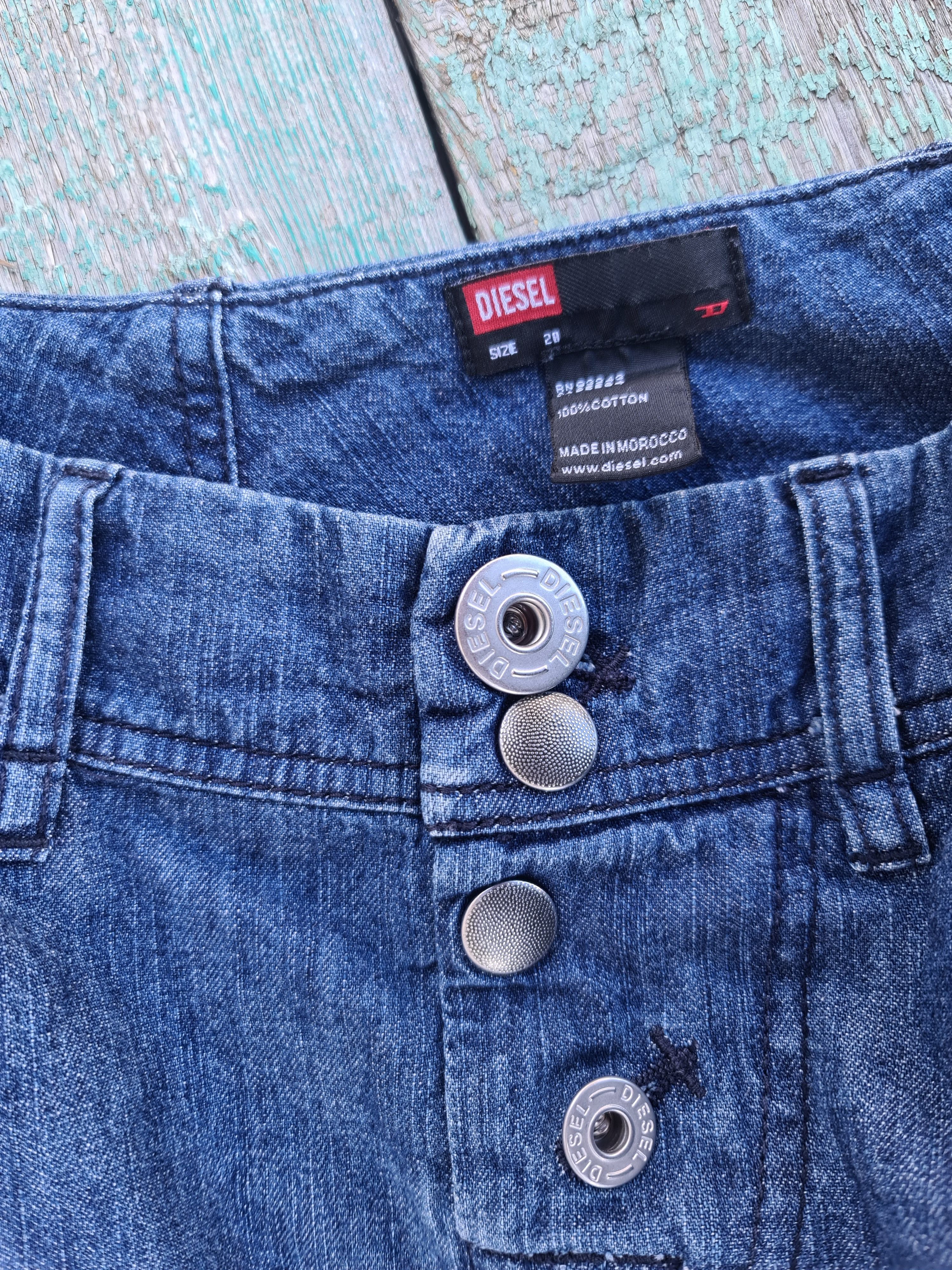 Diesel Vintage diesel asymmetric gradient denim skirt Size 28" / US 6 / IT 42 - 8 Thumbnail
