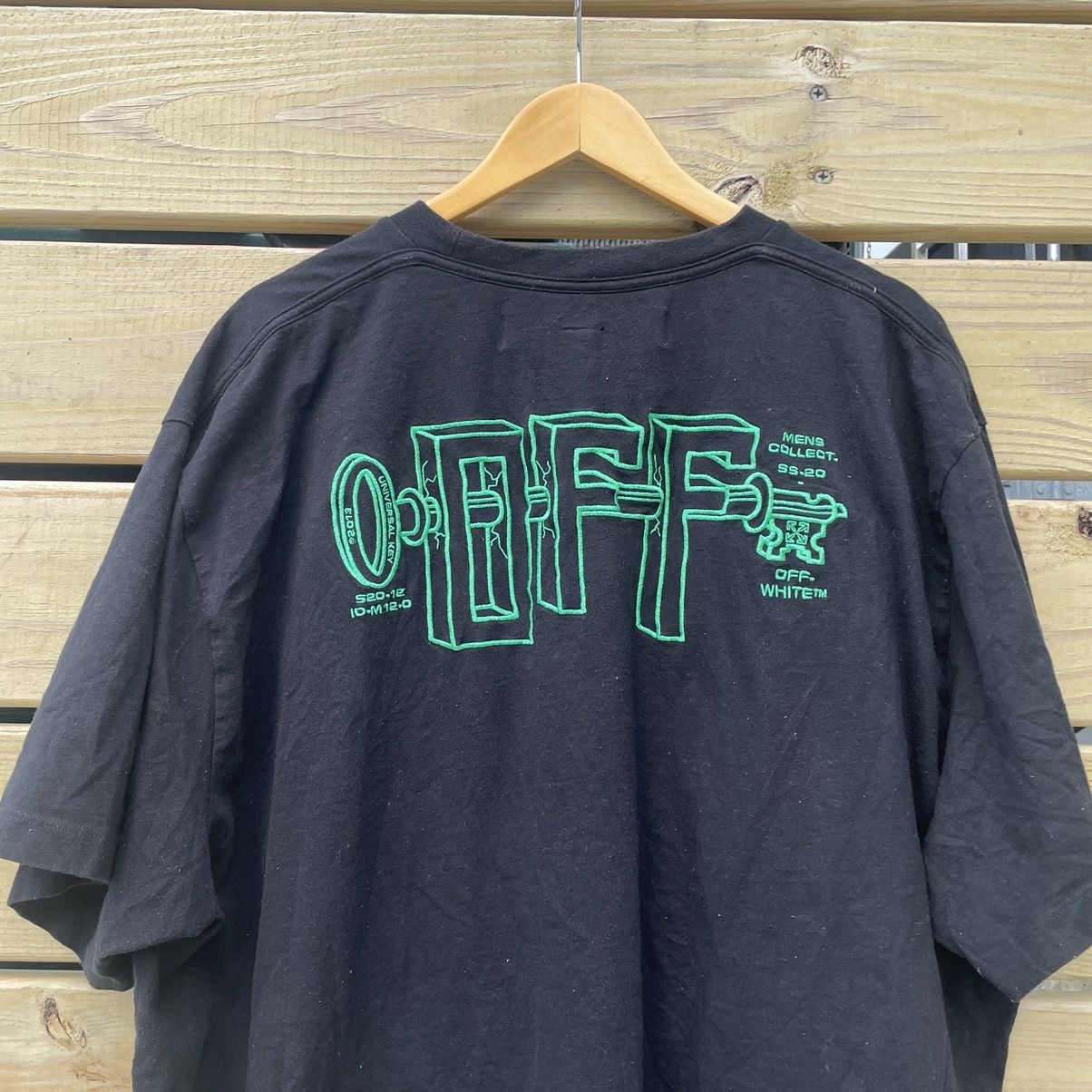 Off-White SS20 Off White Embroidered Tee Size US XL / EU 56 / 4 - 2 Thumbnail