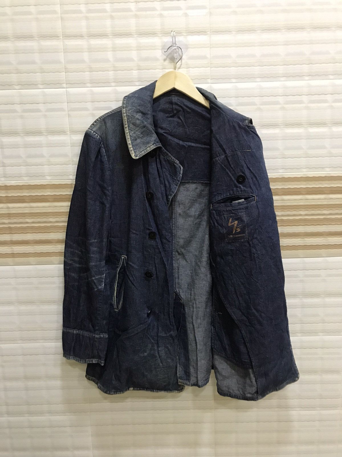 Yohji Yamamoto Yohji Yamamoto × Y’s for Men Vintage Denim Jacket Size US M / EU 48-50 / 2 - 7 Thumbnail
