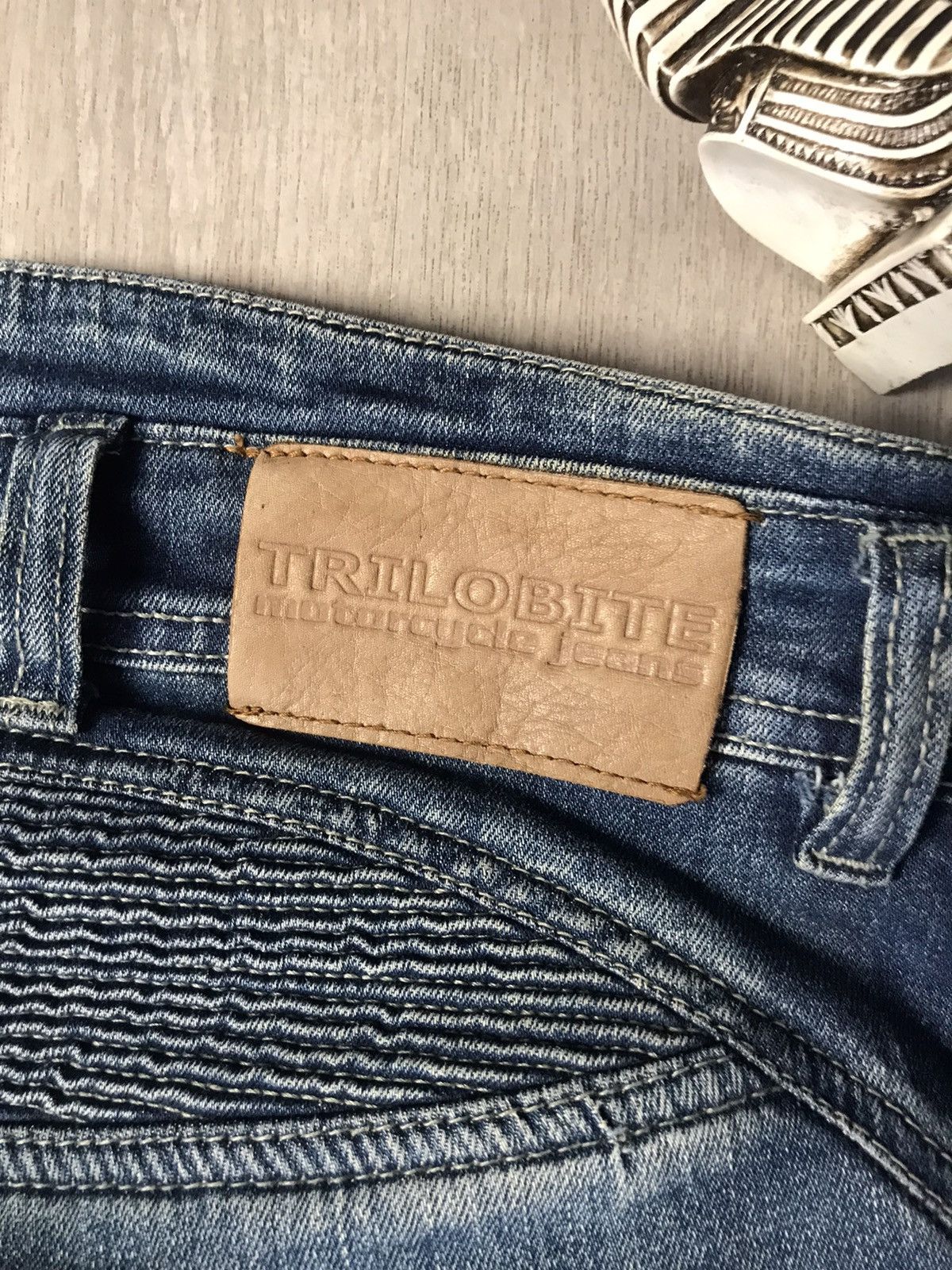 Other TRILOBITE MOTORCYCLE JEANS BIKER DENIM Size US 32 / EU 48 - 15 Thumbnail
