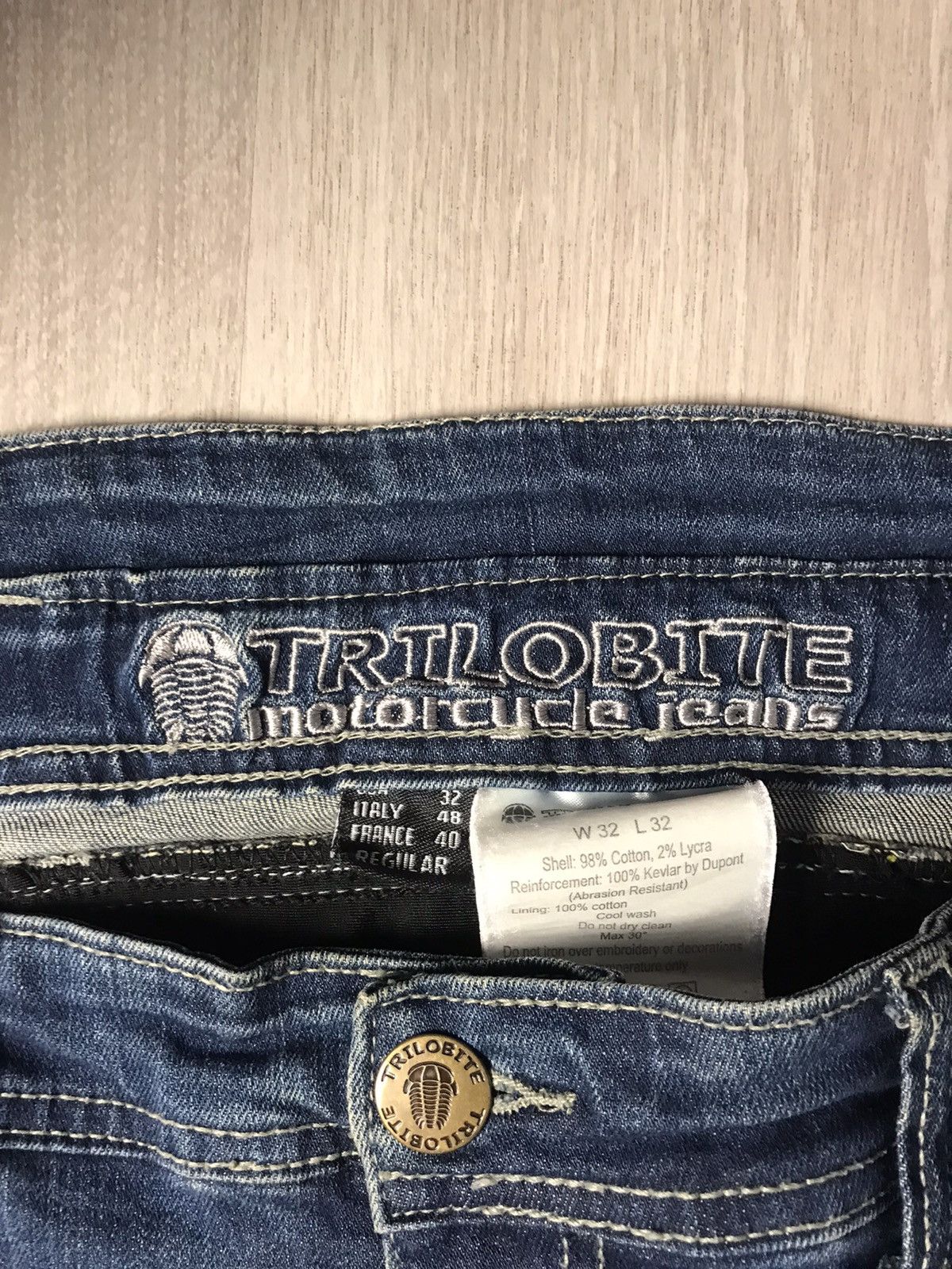 Other TRILOBITE MOTORCYCLE JEANS BIKER DENIM Size US 32 / EU 48 - 6 Thumbnail