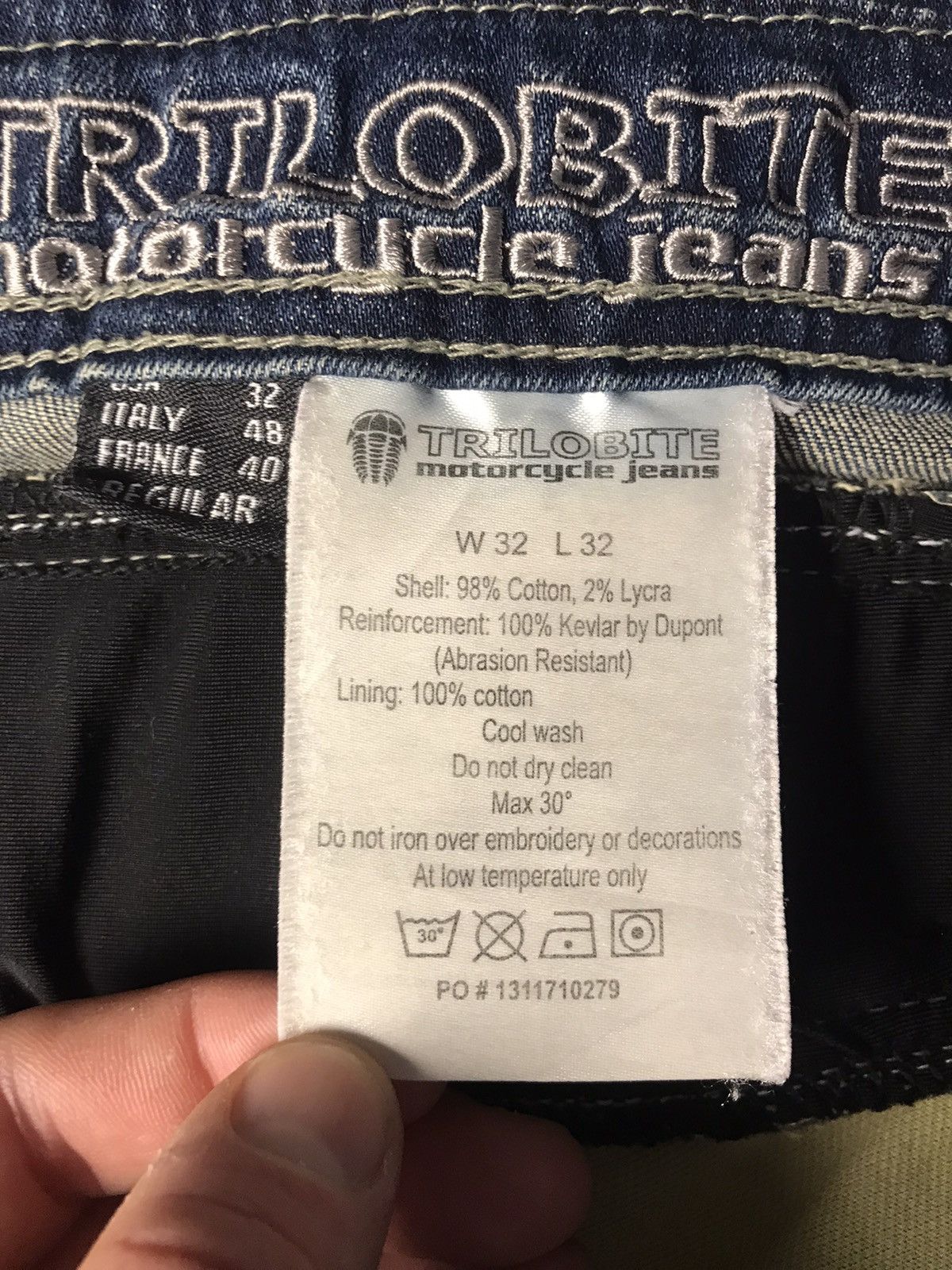 Other TRILOBITE MOTORCYCLE JEANS BIKER DENIM Size US 32 / EU 48 - 7 Thumbnail