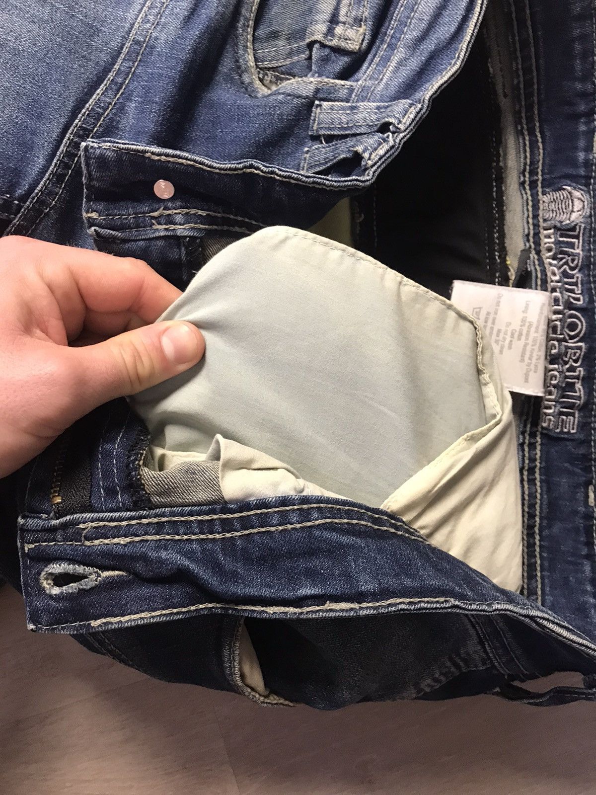 Other TRILOBITE MOTORCYCLE JEANS BIKER DENIM Size US 32 / EU 48 - 12 Thumbnail