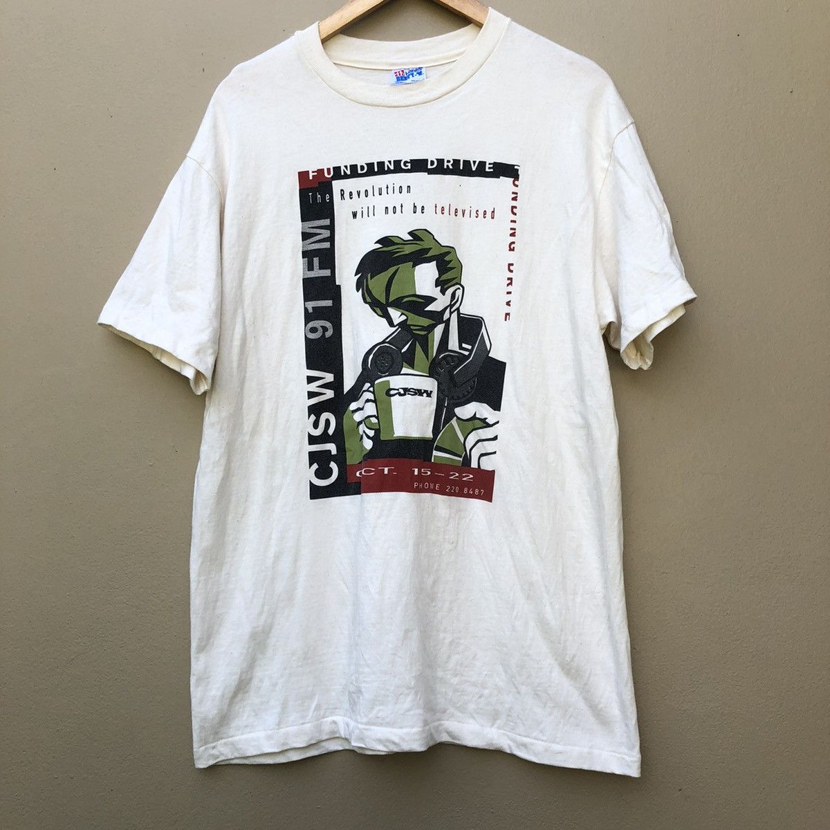 Vintage Vintage CHSW 91 FM 90s t shirt Size US L / EU 52-54 / 3 - 1 Thumbnail