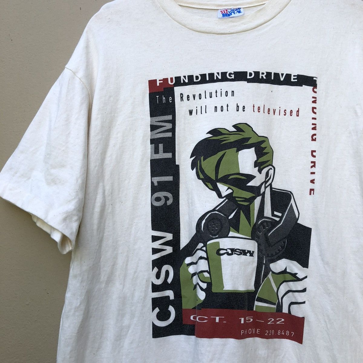 Vintage Vintage CHSW 91 FM 90s t shirt Size US L / EU 52-54 / 3 - 2 Thumbnail