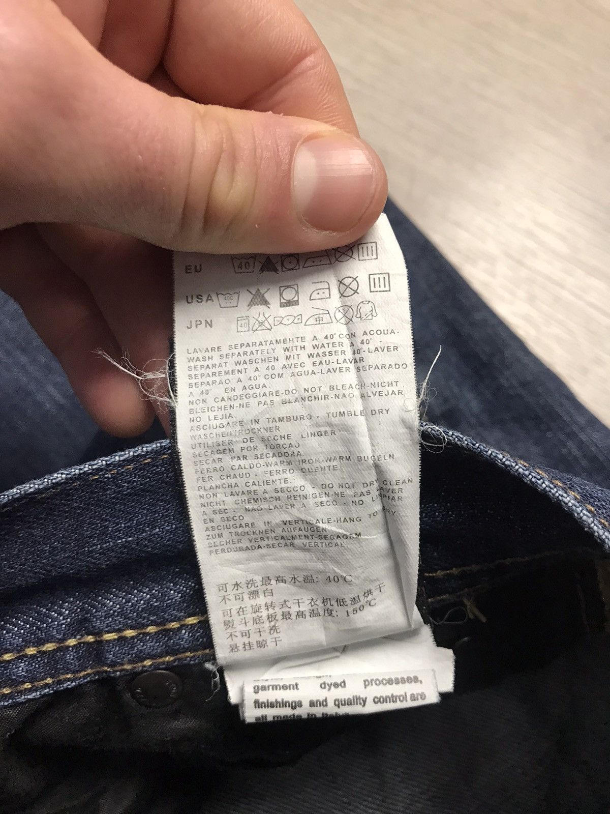 Stone Island × Vintage Vintage Stone Island denim Jeans Size US 30 / EU 46 - 12 Thumbnail