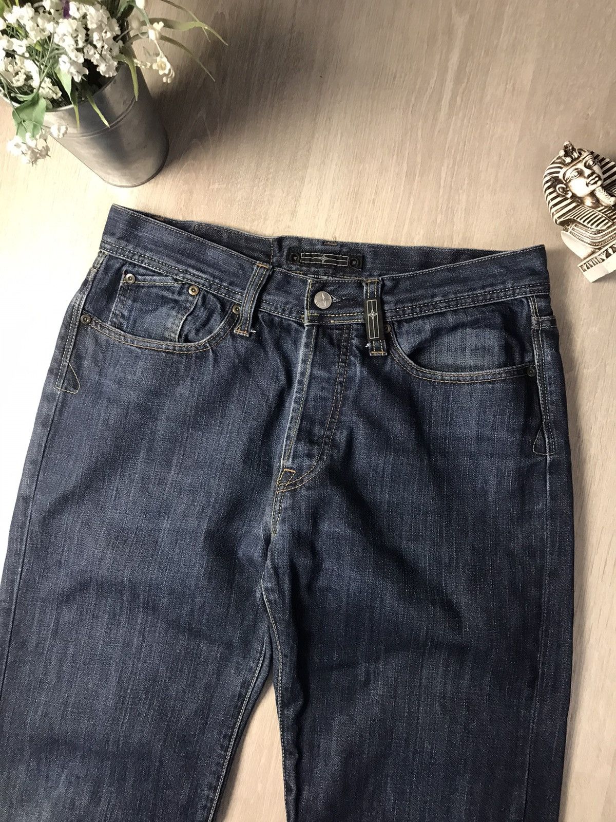 Stone Island × Vintage Vintage Stone Island denim Jeans Size US 30 / EU 46 - 2 Thumbnail