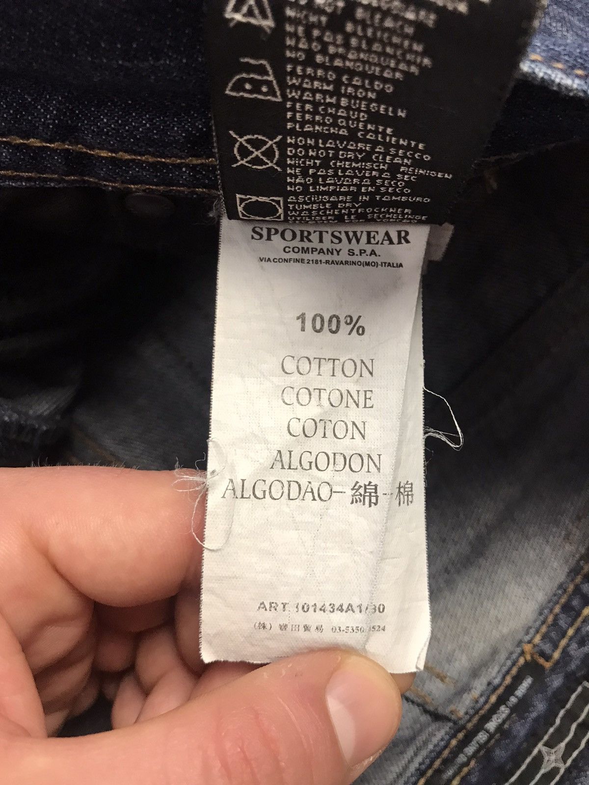 Stone Island × Vintage Vintage Stone Island denim Jeans Size US 30 / EU 46 - 11 Thumbnail