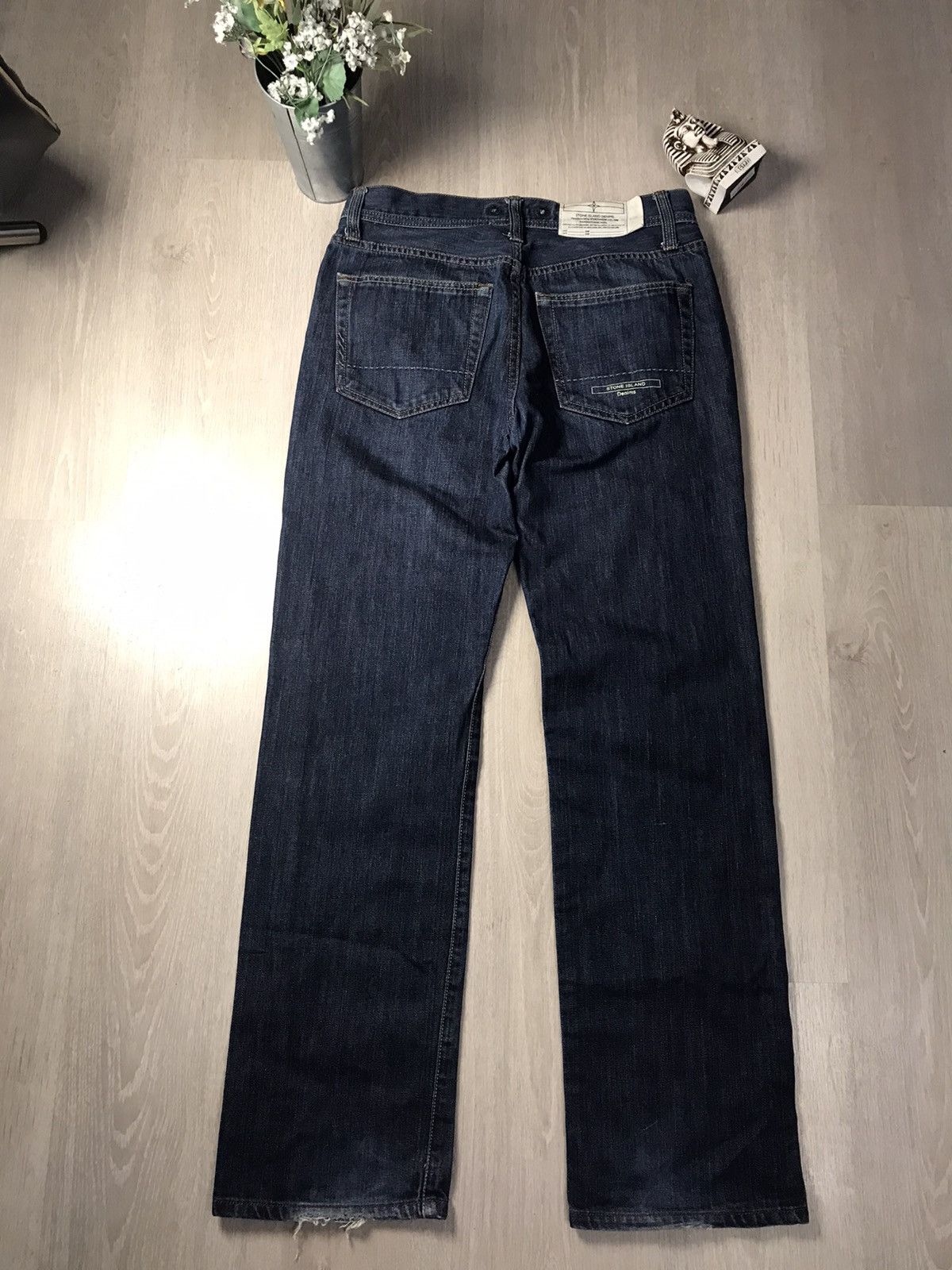 Stone Island × Vintage Vintage Stone Island denim Jeans Size US 30 / EU 46 - 16 Thumbnail