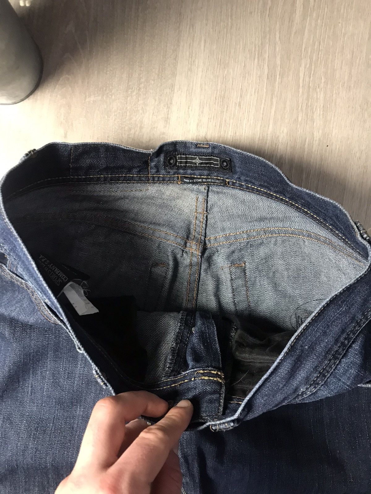 Stone Island × Vintage Vintage Stone Island denim Jeans Size US 30 / EU 46 - 7 Thumbnail