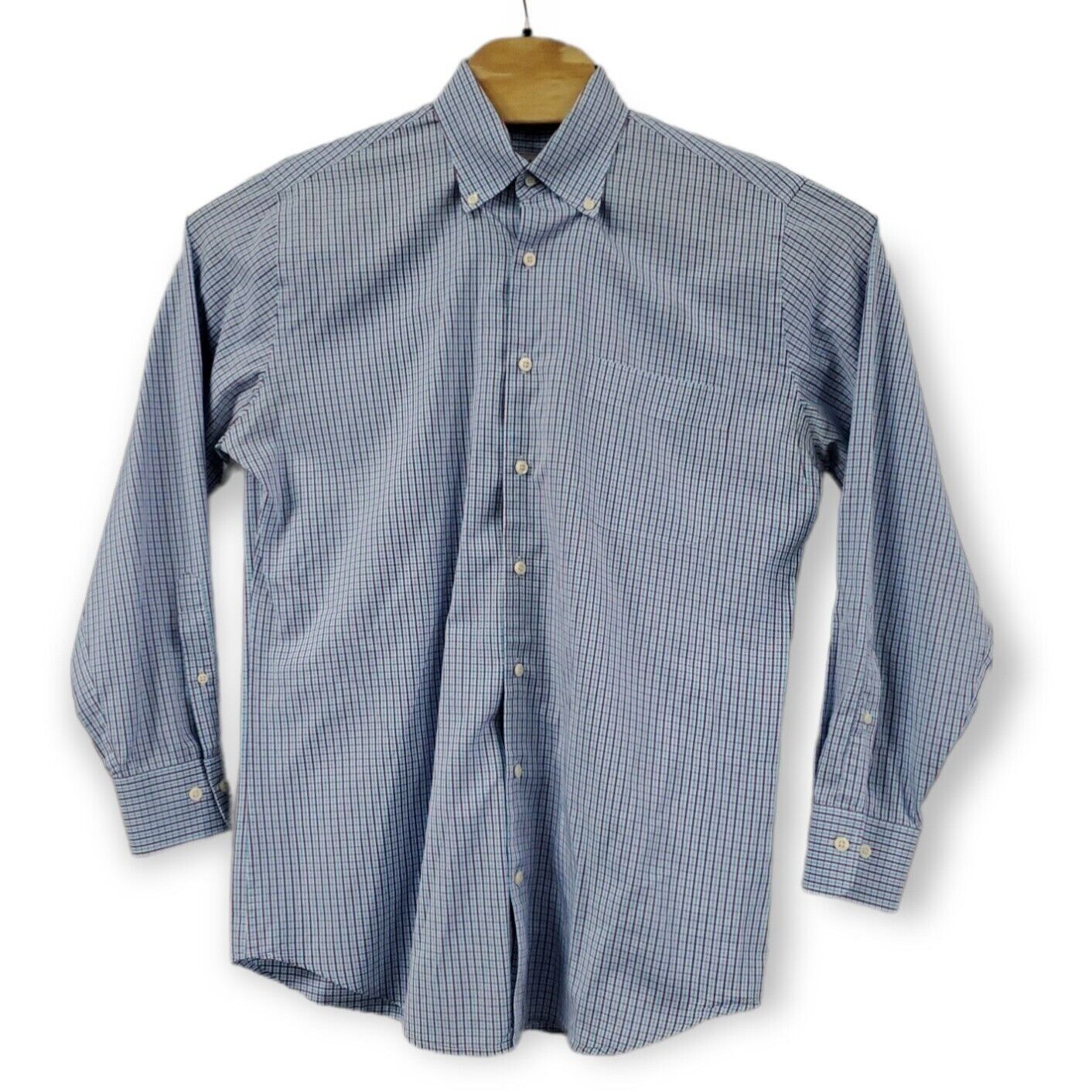 Peter Millar Peter Millar Mens Button Down Shirt Blue, Purple Size ...