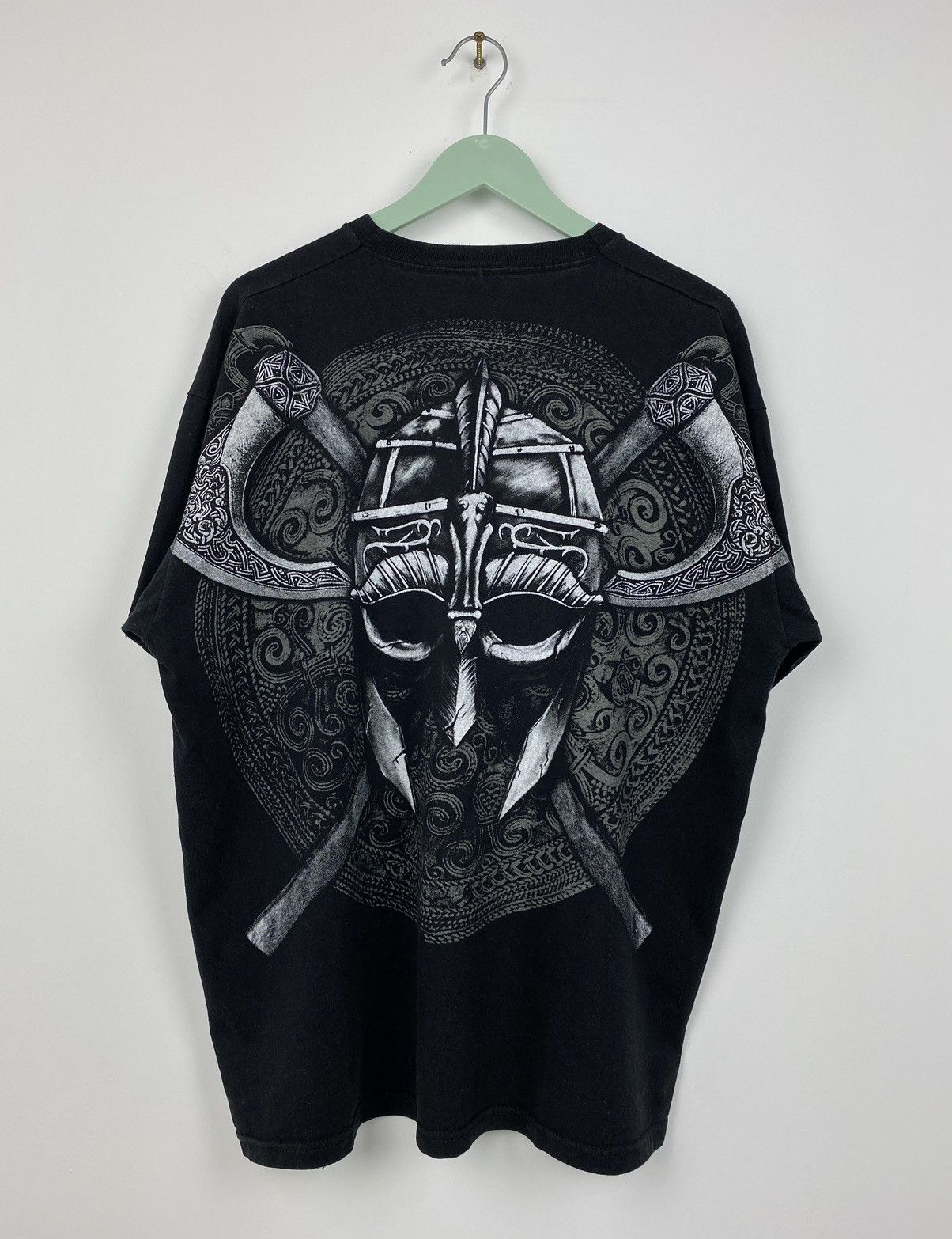 Band Tees Vintage Y2K Viking Valhalla Overprint T Shit Tee Stitch Size US XL / EU 56 / 4 - 6 Thumbnail