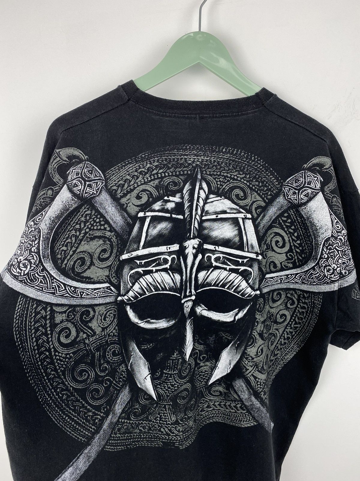 Band Tees Vintage Y2K Viking Valhalla Overprint T Shit Tee Stitch Size US XL / EU 56 / 4 - 7 Thumbnail