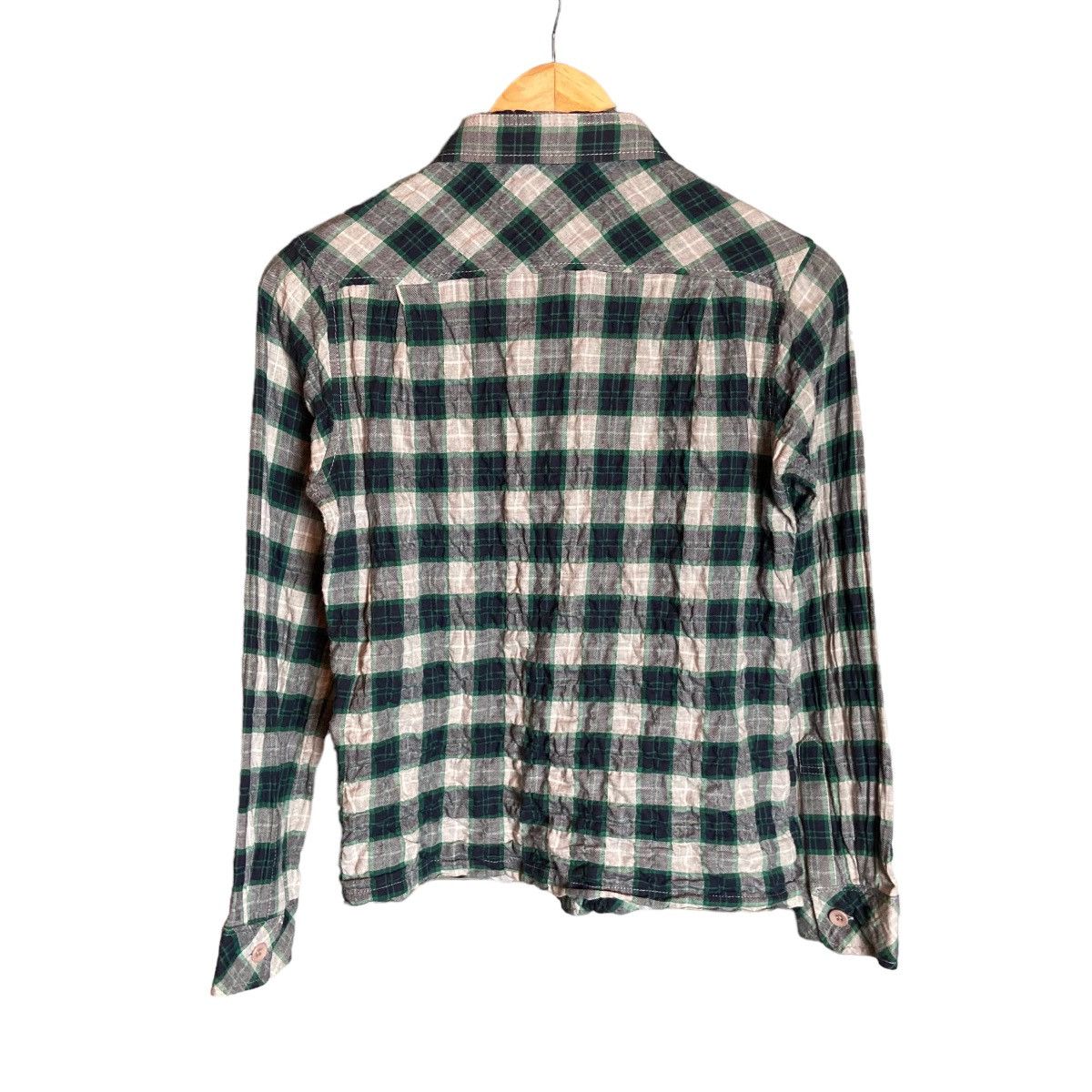 Issey Miyake Final Home Issey Miyake Nova Check Striped Long Sleeve Shirt Size US S / EU 44-46 / 1 - 2 Thumbnail