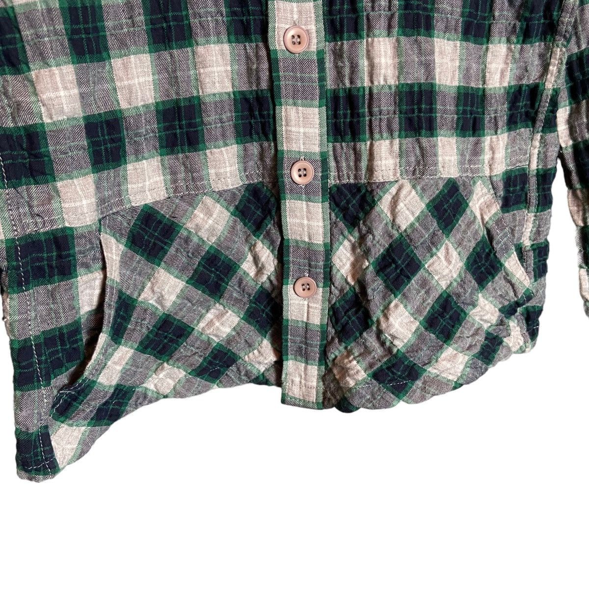 Issey Miyake Final Home Issey Miyake Nova Check Striped Long Sleeve Shirt Size US S / EU 44-46 / 1 - 3 Thumbnail