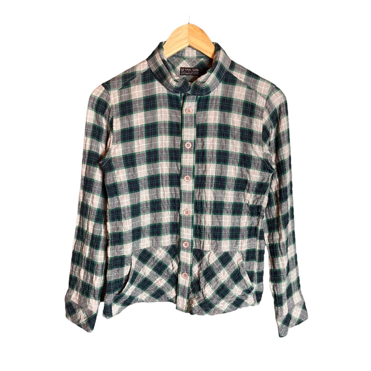 Issey Miyake Final Home Issey Miyake Nova Check Striped Long Sleeve Shirt Size US S / EU 44-46 / 1 - 1 Thumbnail