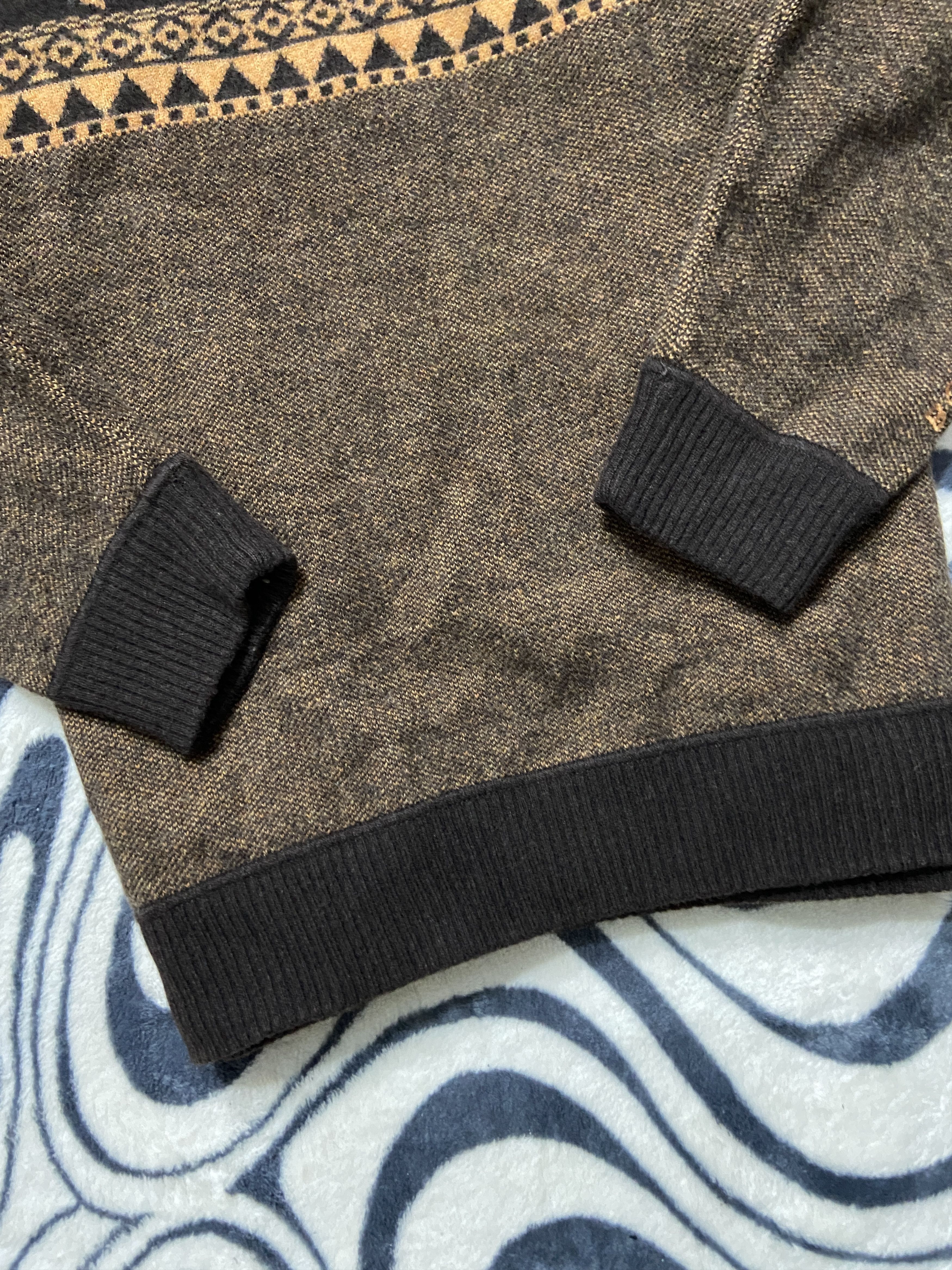 Bogner × Vintage Bogner Vintage Warm 1/4 Zip Mens Sweater Size US L / EU 52-54 / 3 - 3 Thumbnail