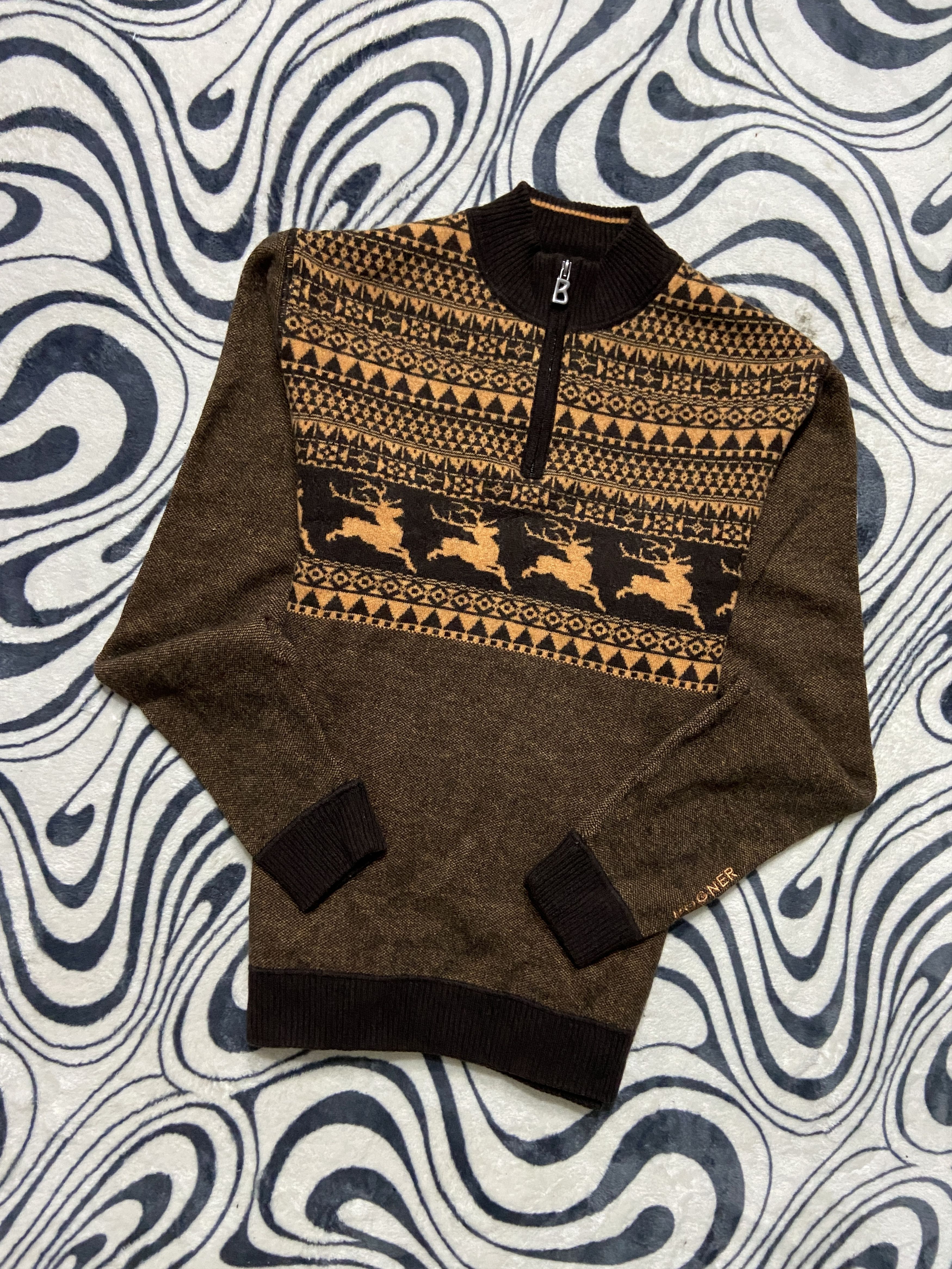 Bogner Vintage Warm 1/4 Zip Mens Sweater