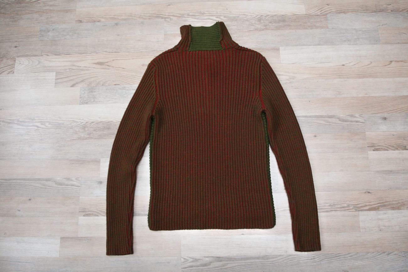 DAVID NAMAN David Mayer Naman Vintage Ribbed Military 1/4 Zip Sweater M Size US M / EU 48-50 / 2 - 5 Thumbnail