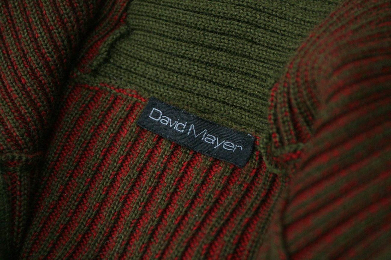 DAVID NAMAN David Mayer Naman Vintage Ribbed Military 1/4 Zip Sweater M Size US M / EU 48-50 / 2 - 8 Thumbnail
