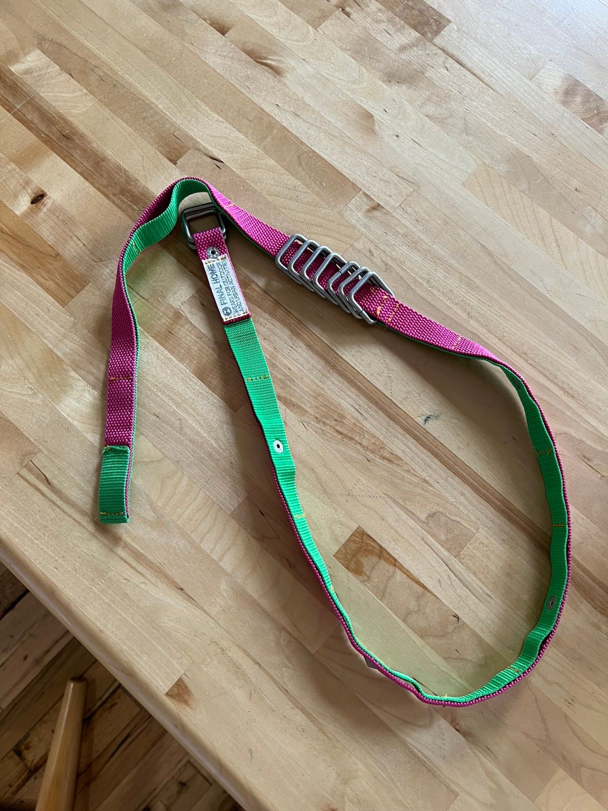 Pre-owned Final Home Belt In Pink