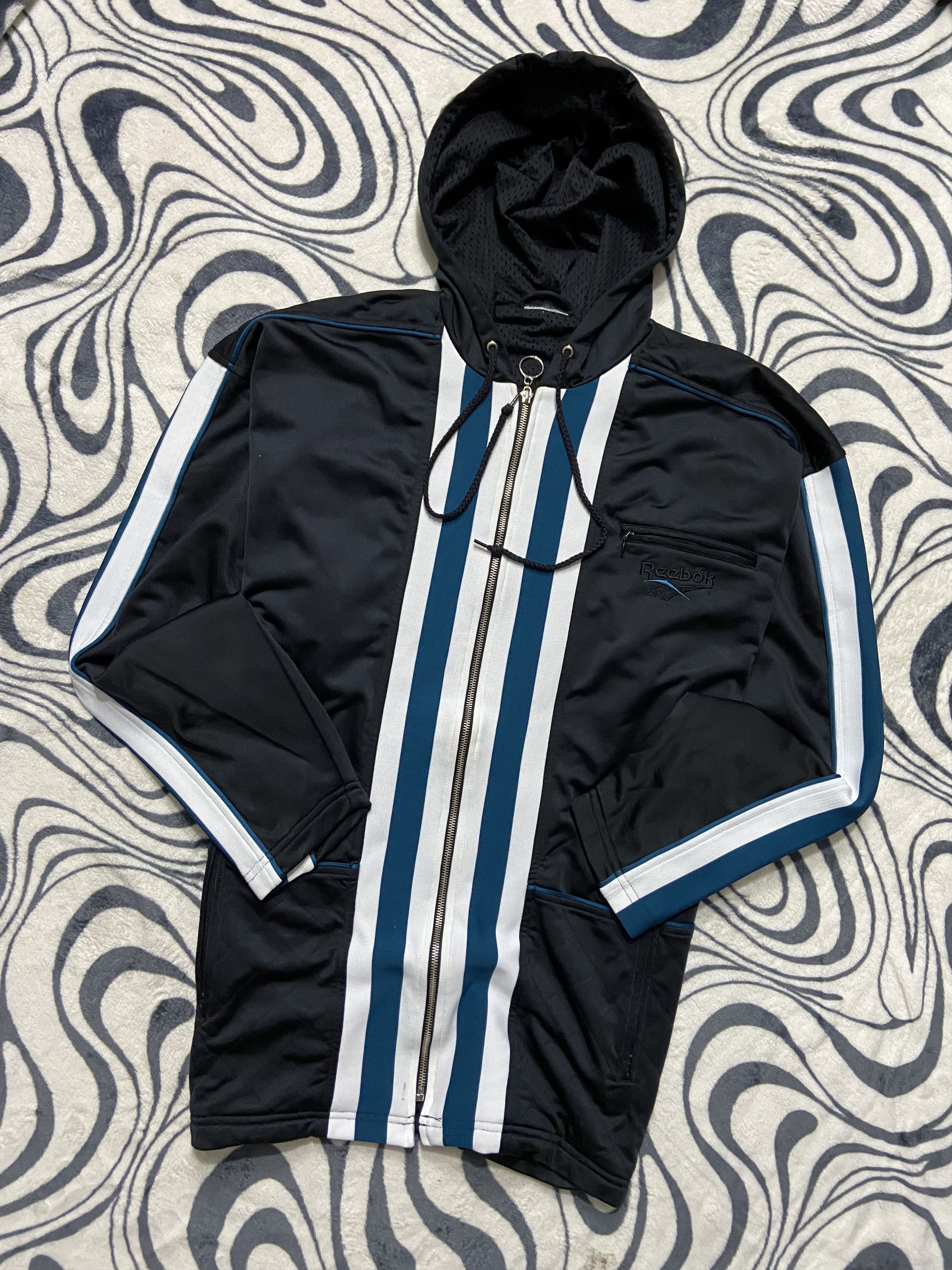 Reebok Reebok Vintage Mens Track Suit Jacket + Pants Size US 36 / EU 52 - 2 Thumbnail