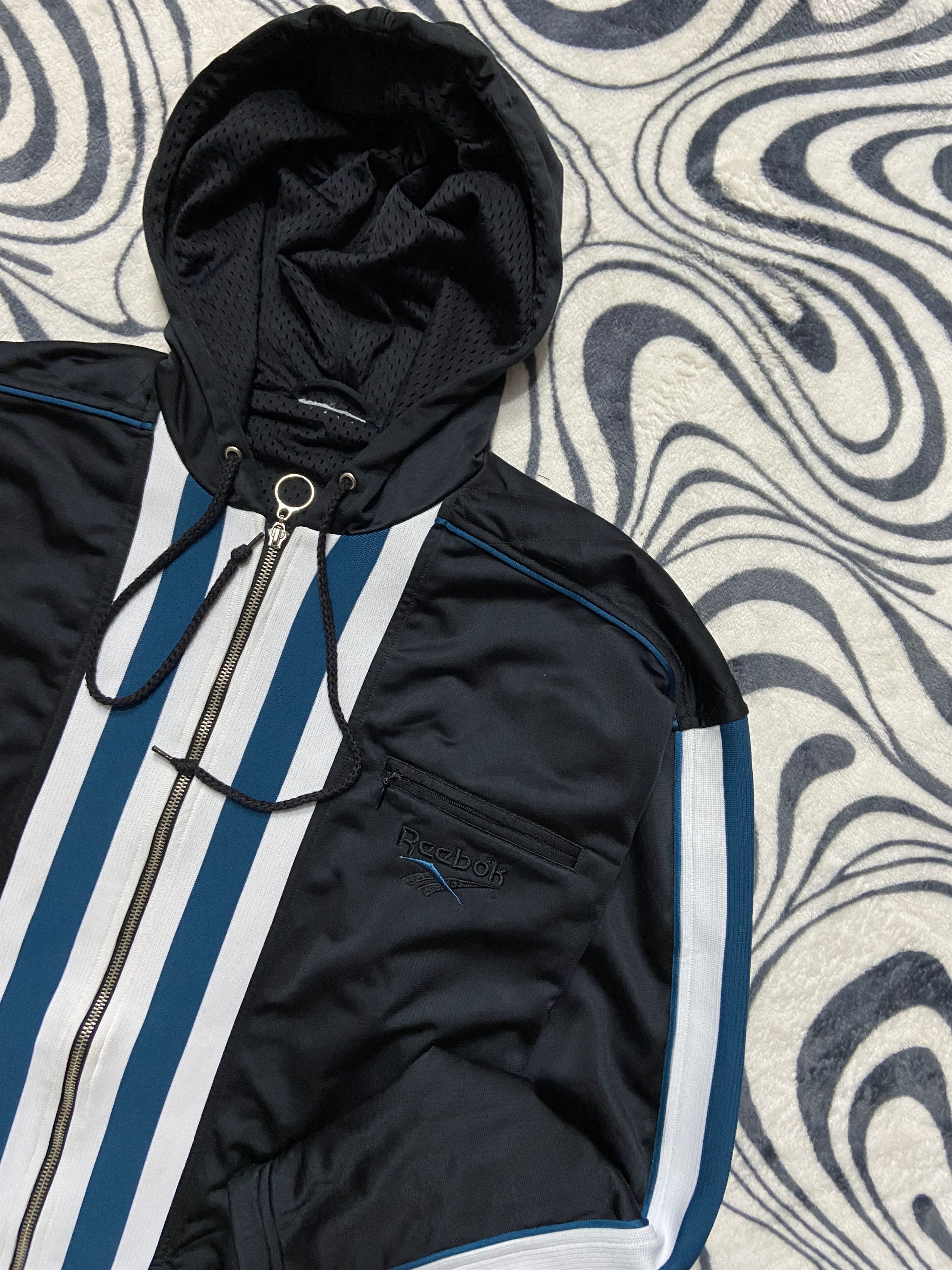 Reebok Reebok Vintage Mens Track Suit Jacket + Pants Size US 36 / EU 52 - 3 Thumbnail