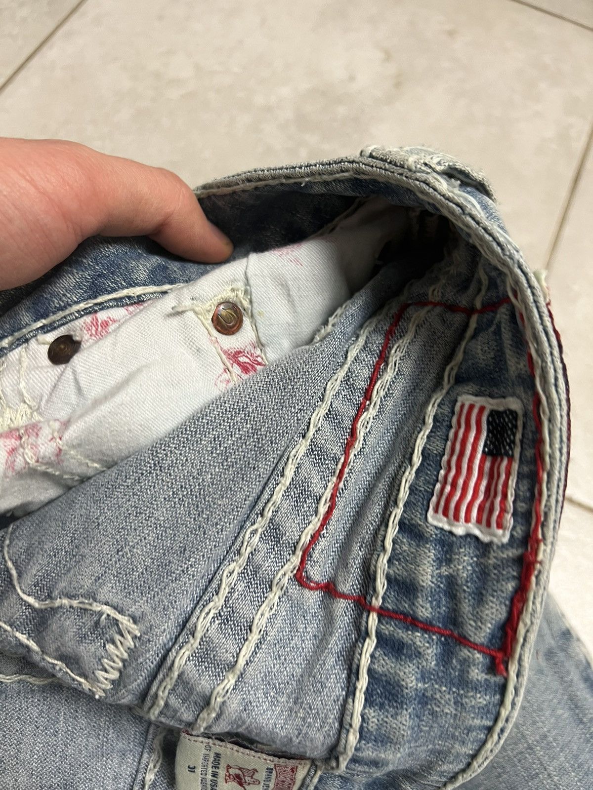 True Religion Rare True Religion Johny Straight Blue Jeans Men Size: 31 Size US 31 - 9 Thumbnail