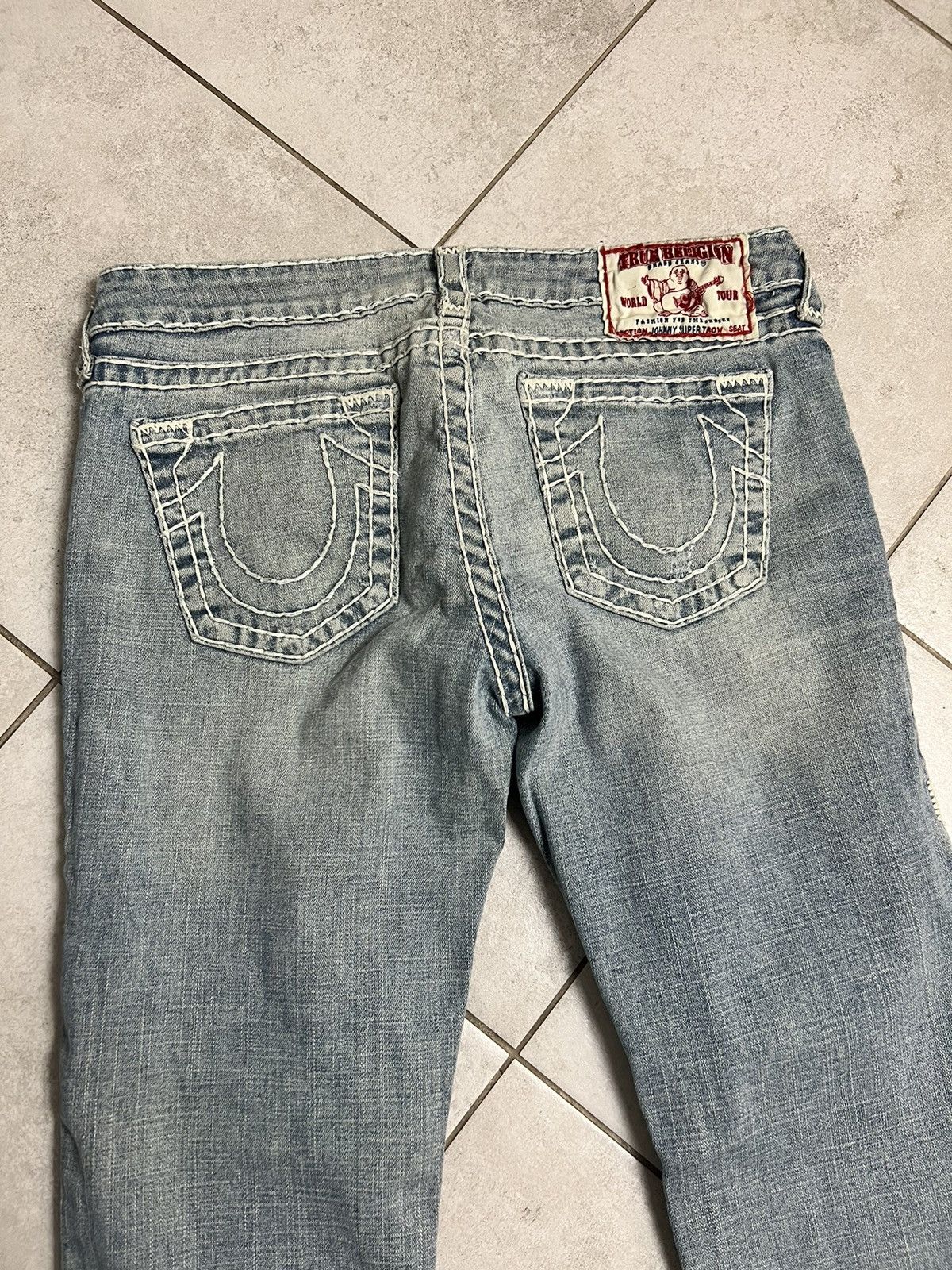 True Religion Rare True Religion Johny Straight Blue Jeans Men Size: 31 Size US 31 - 3 Thumbnail