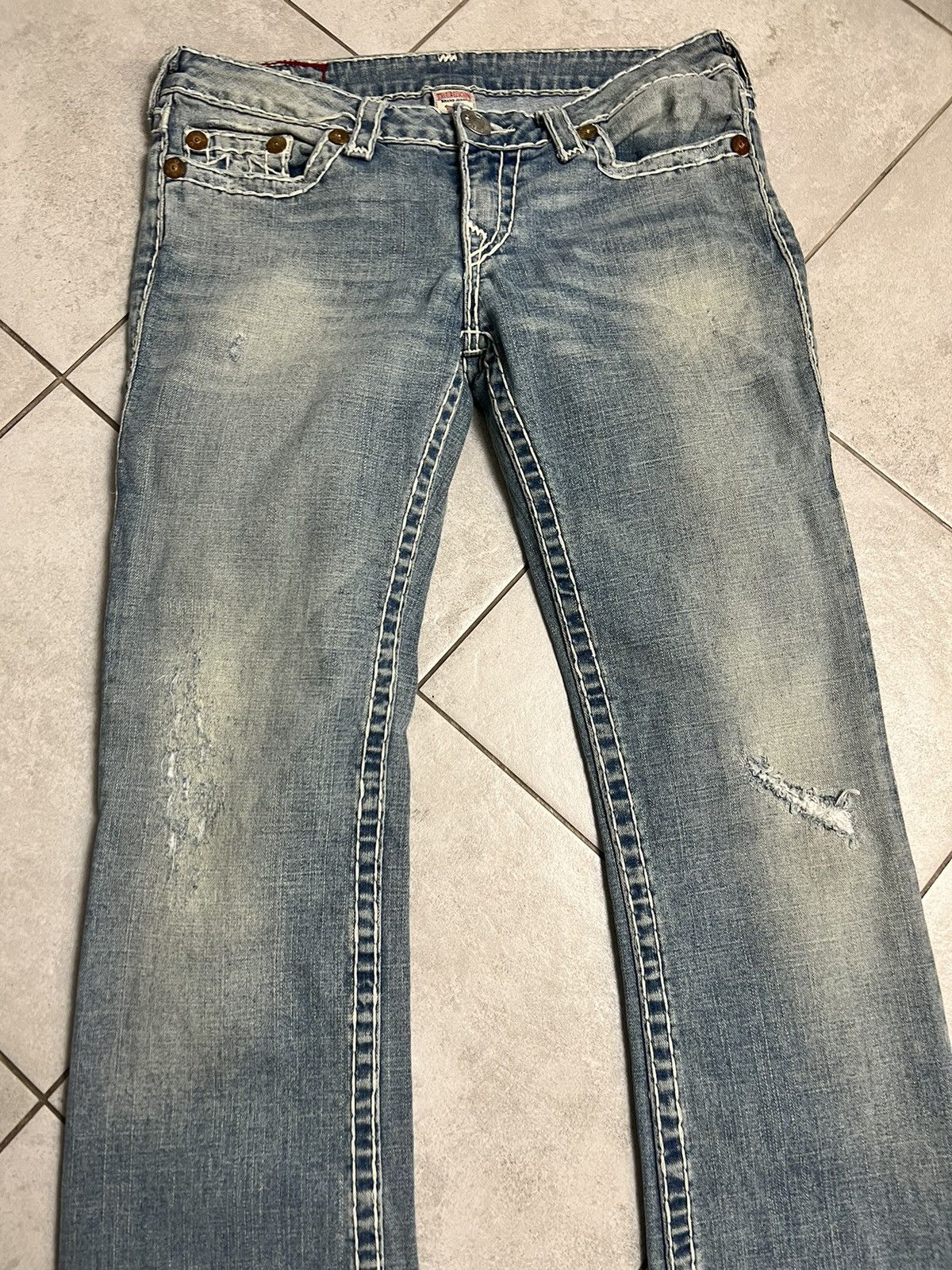 True Religion Rare True Religion Johny Straight Blue Jeans Men Size: 31 Size US 31 - 7 Thumbnail