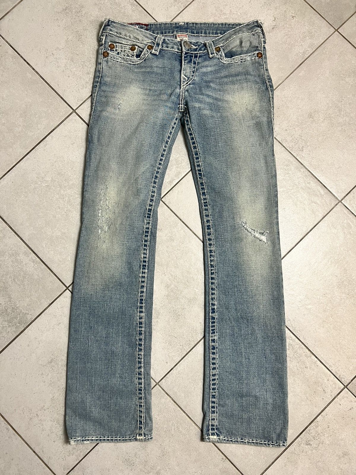 True Religion Rare True Religion Johny Straight Blue Jeans Men Size: 31 Size US 31 - 2 Thumbnail