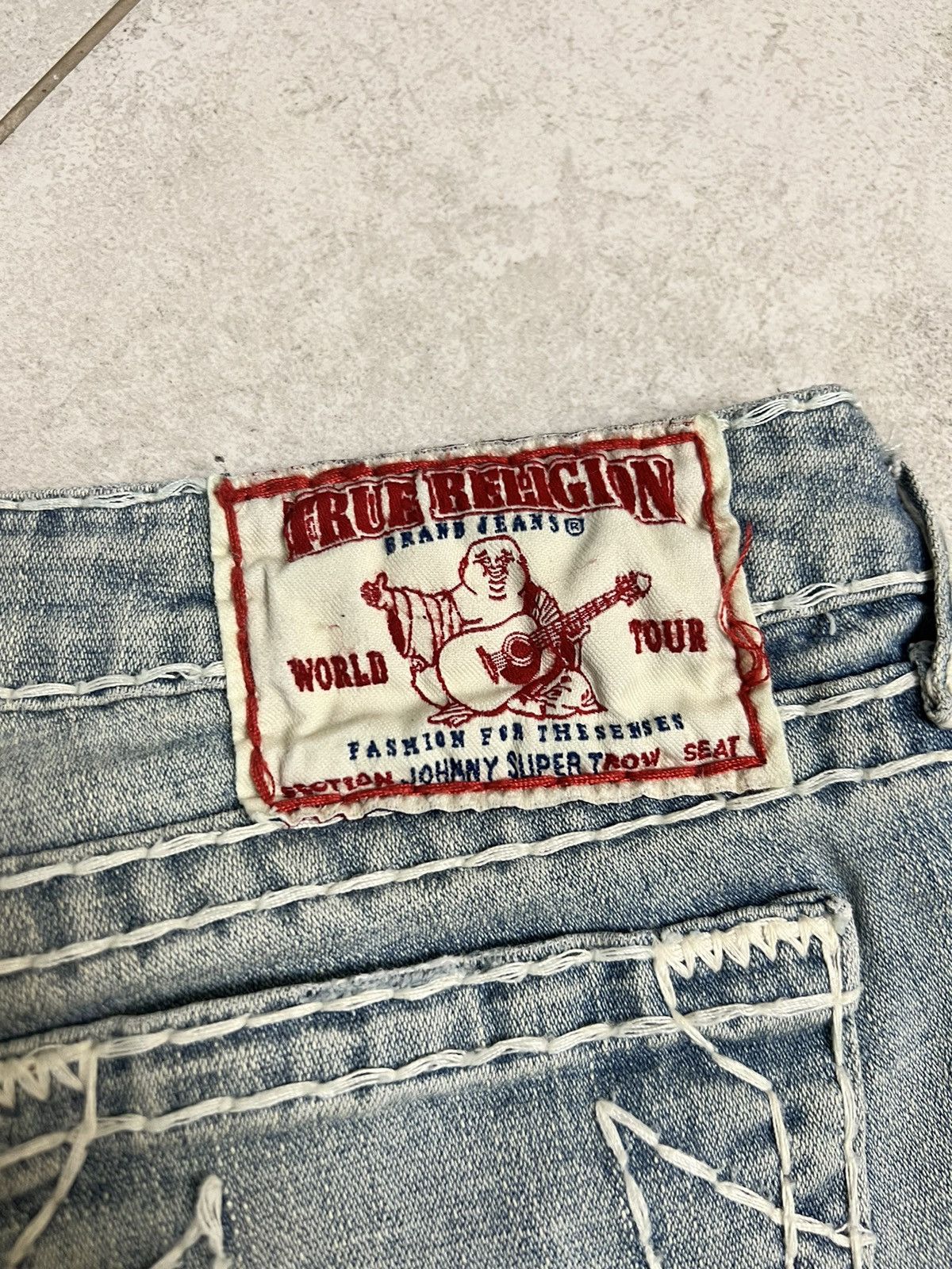 True Religion Rare True Religion Johny Straight Blue Jeans Men Size: 31 Size US 31 - 4 Thumbnail