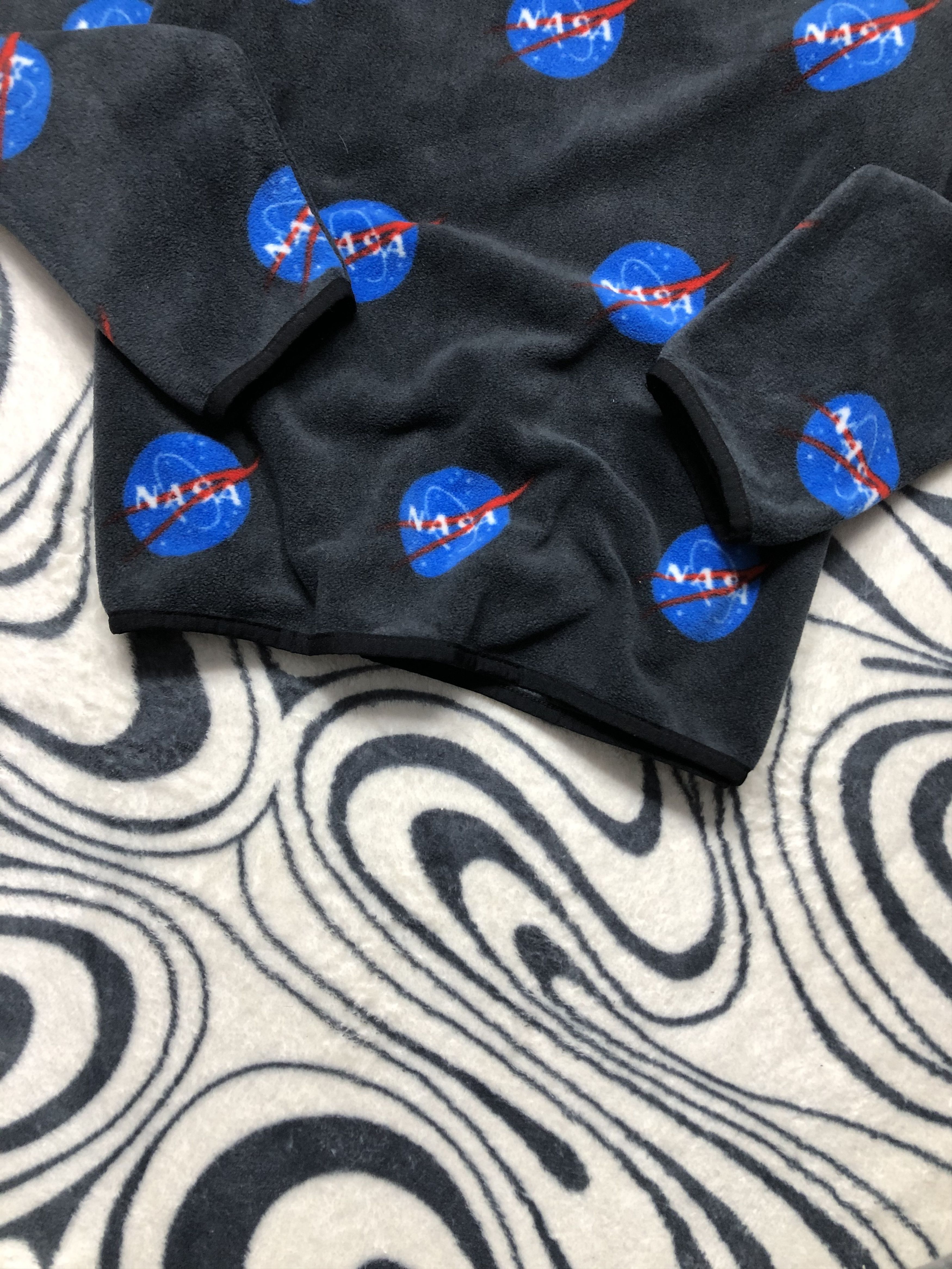 NASA Nasa Vintage Mens 1\4 Zip Hoodie Size US L / EU 52-54 / 3 - 3 Thumbnail