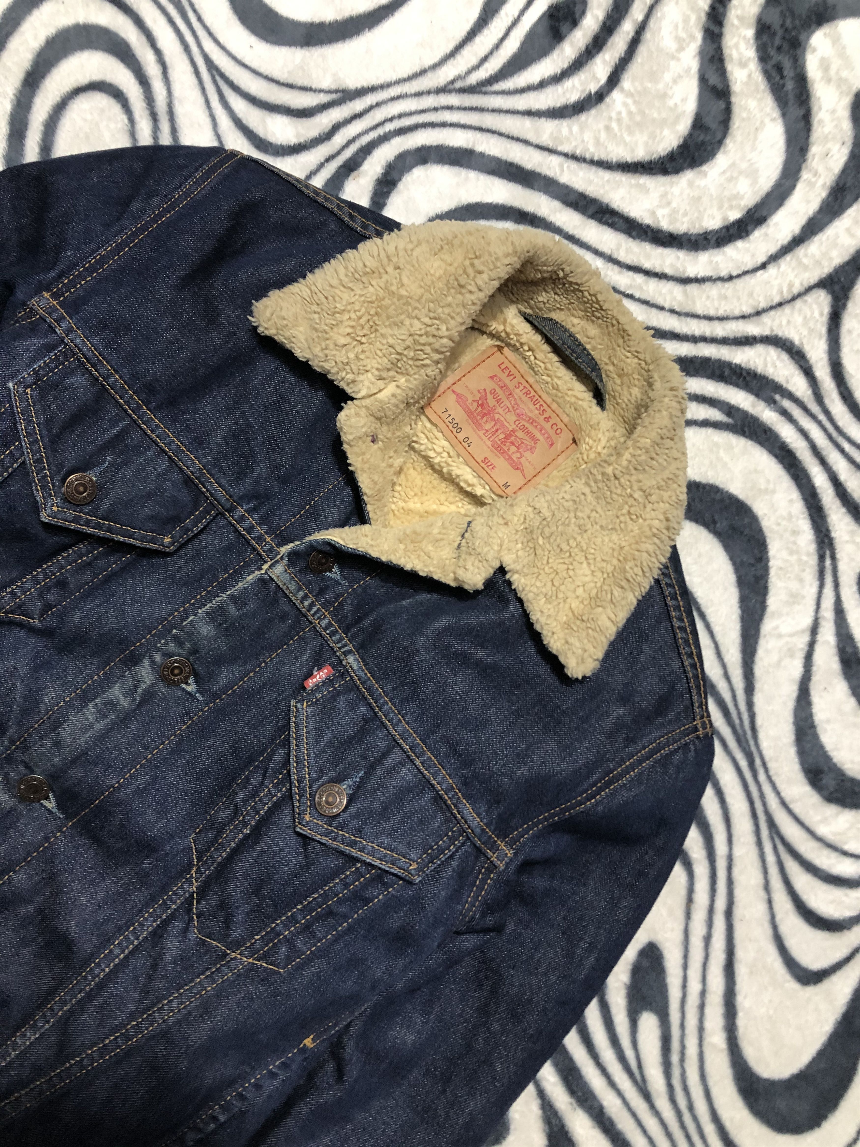 Levi's Levis Vintage Denim Sherpa Jacket Size US M / EU 48-50 / 2 - 2 Thumbnail