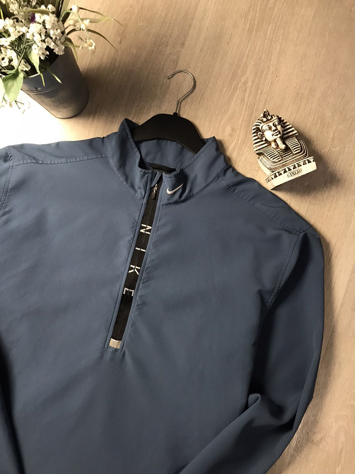 Nike × Vintage Nike Y2K Vintage Nylon Drill 1/3 zip Light jacket-transform Size US L / EU 52-54 / 3 - 2 Thumbnail