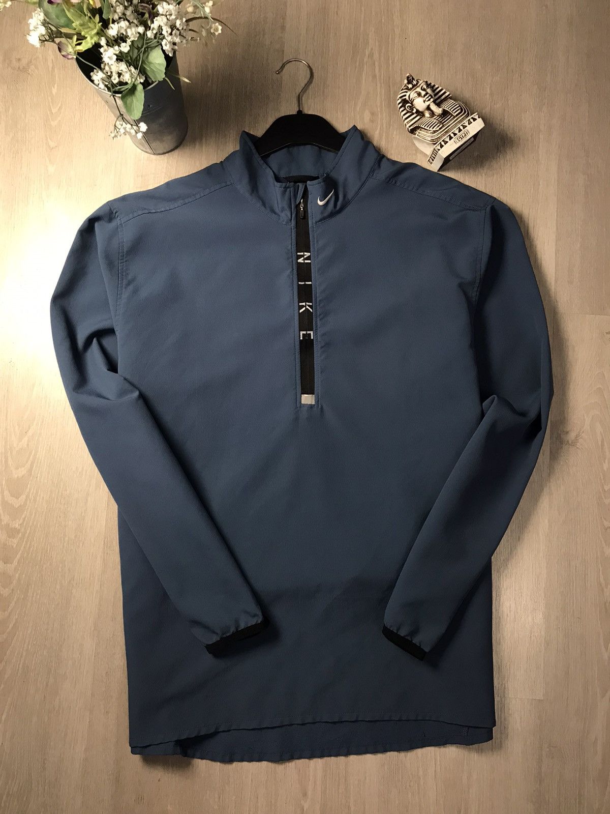 Nike × Vintage Nike Y2K Vintage Nylon Drill 1/3 zip Light jacket-transform Size US L / EU 52-54 / 3 - 1 Thumbnail
