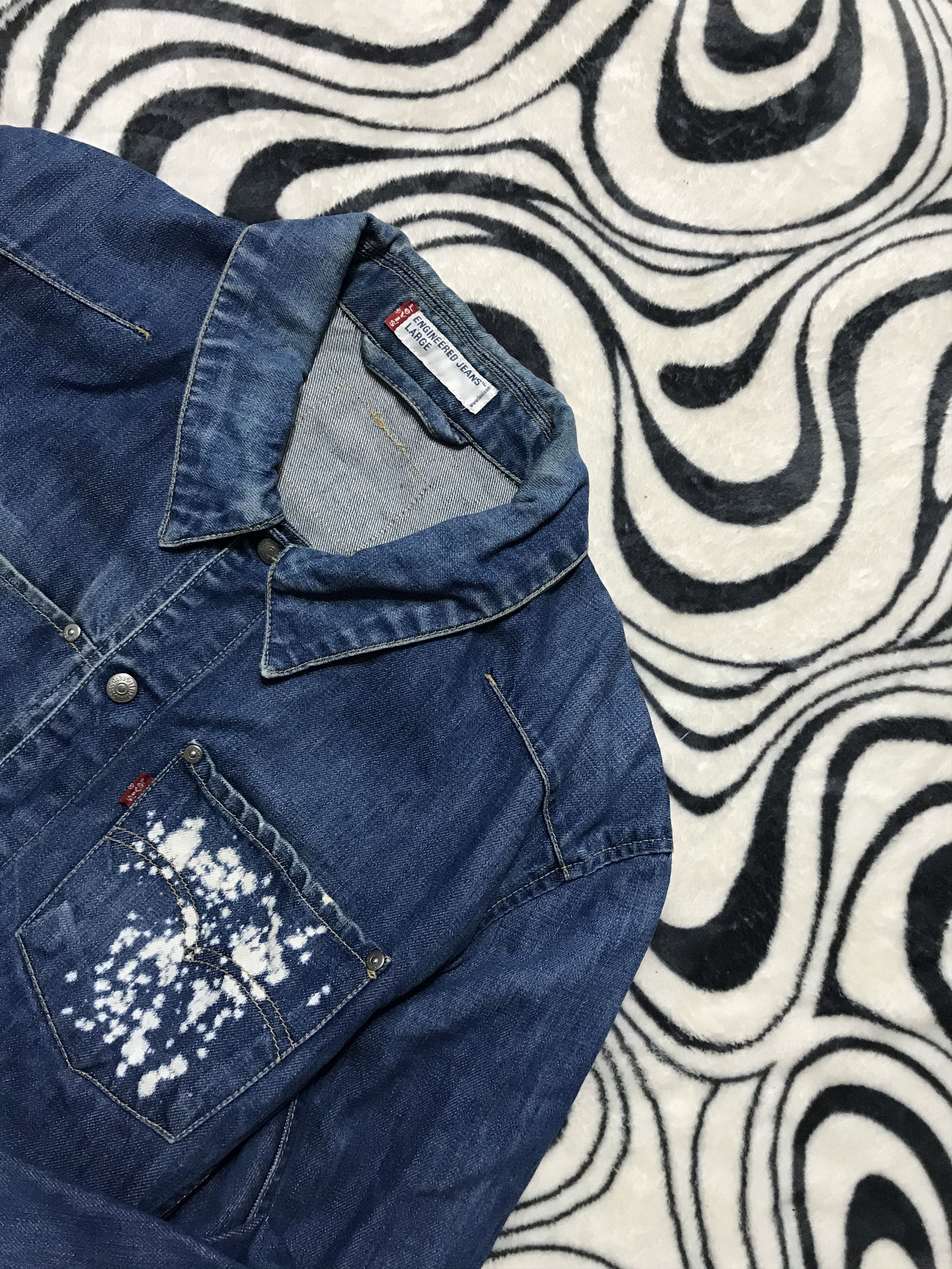Levi's Levi's Vintage Mens Denim Jacket Engineered Jeans Size US L / EU 52-54 / 3 - 2 Thumbnail