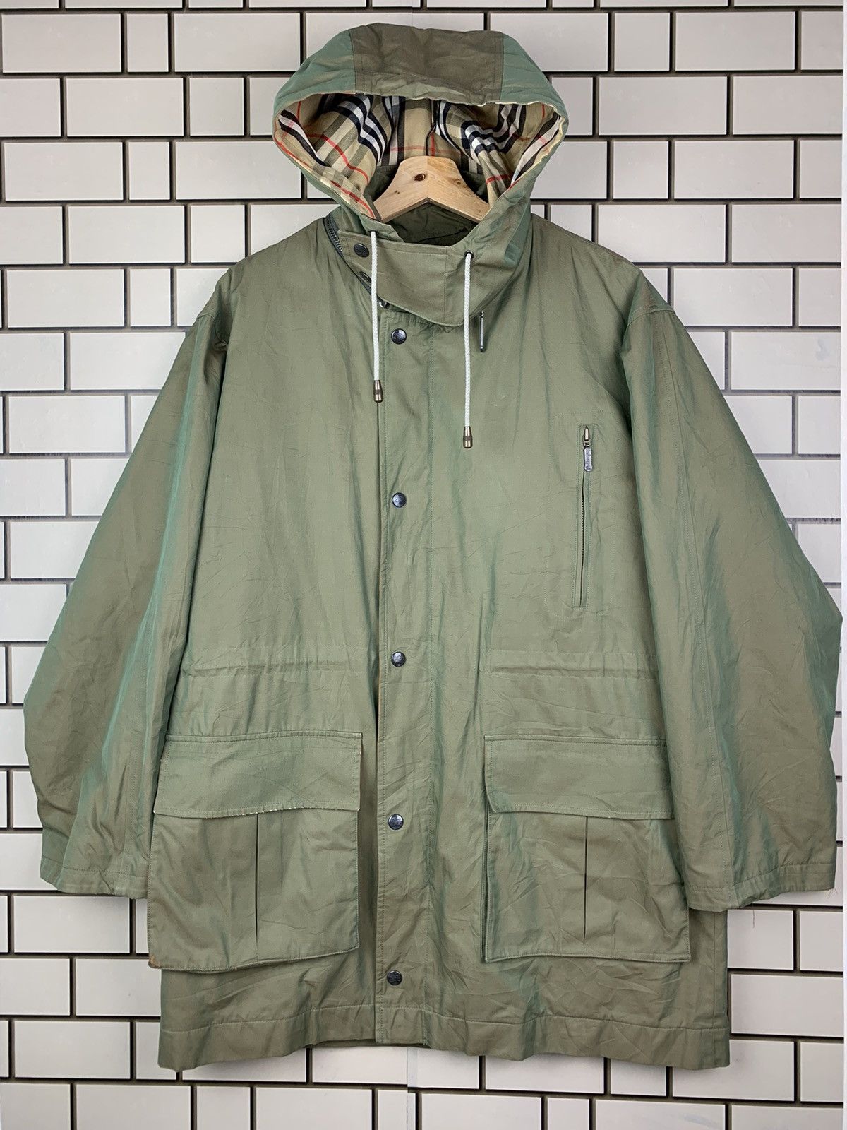 Burberry Prorsum Vintage Burberrys London Nova Check Hoodie Jacket Size US M / EU 48-50 / 2 - 2 Thumbnail