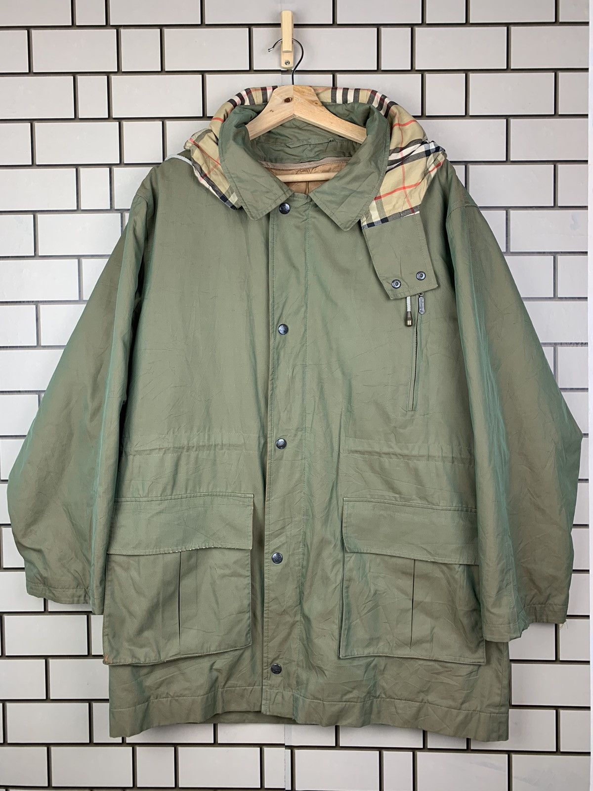 Burberry Prorsum Vintage Burberrys London Nova Check Hoodie Jacket Size US M / EU 48-50 / 2 - 3 Thumbnail