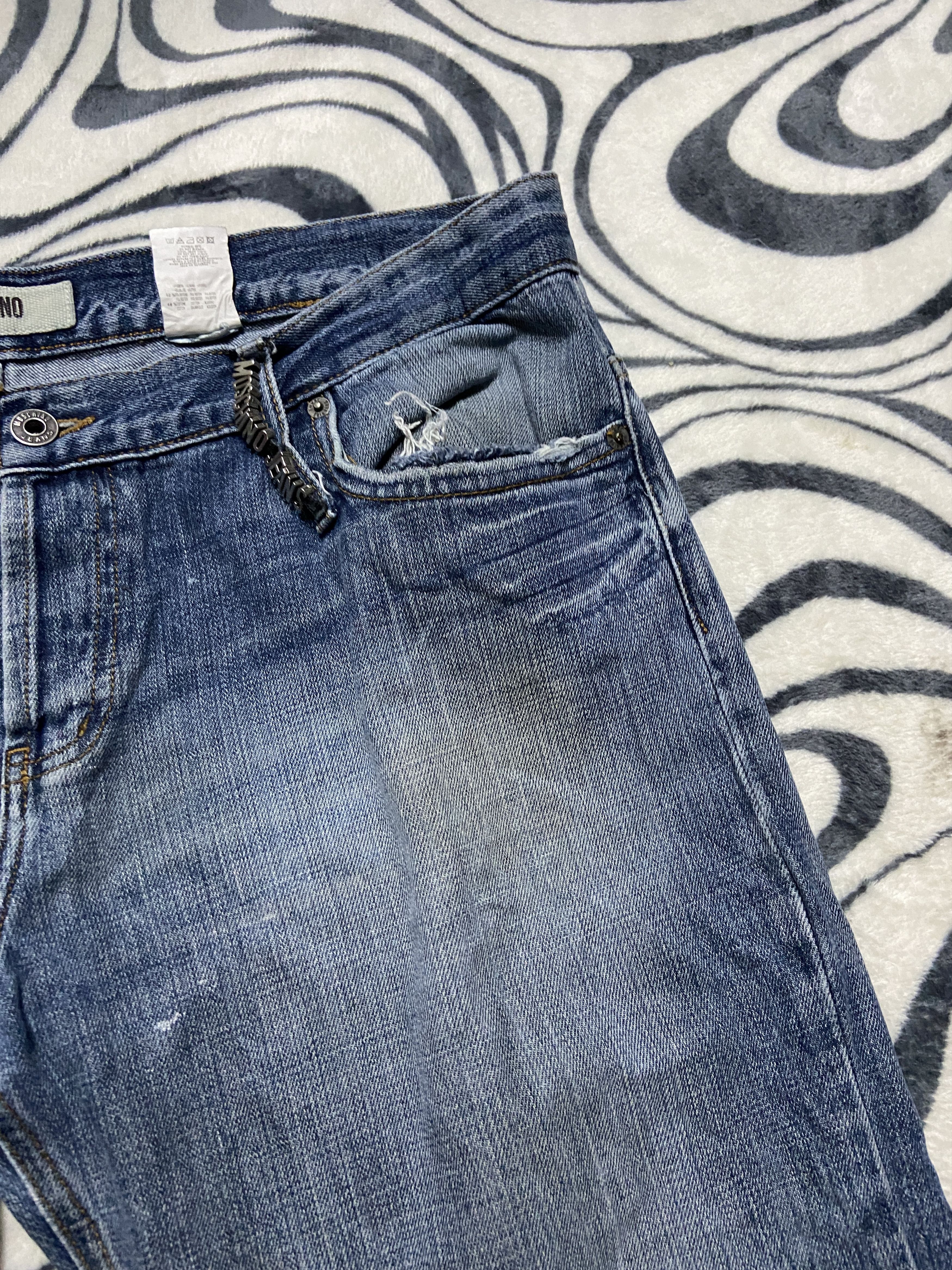 Moschino Moschino Jeans Distressed Denim Pants Size US 38 / EU 54 - 5 Thumbnail