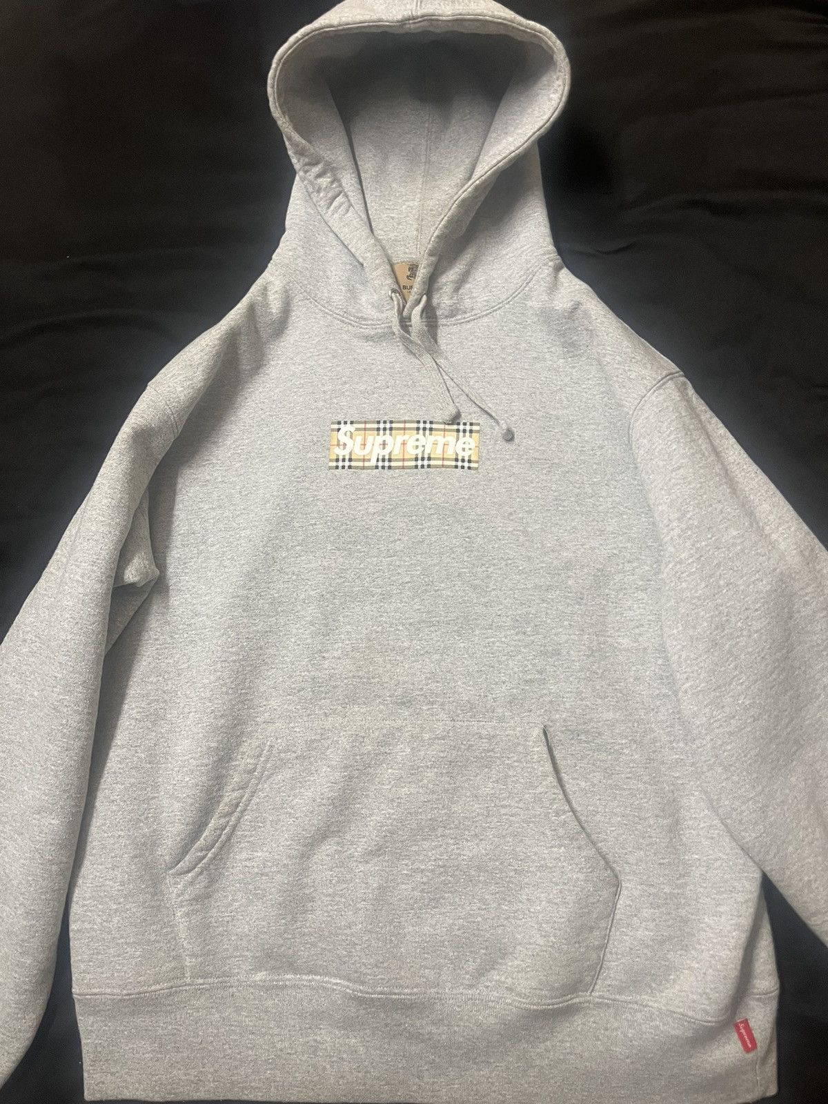 Supreme Burberry Box Logo Hoodie | Grailed