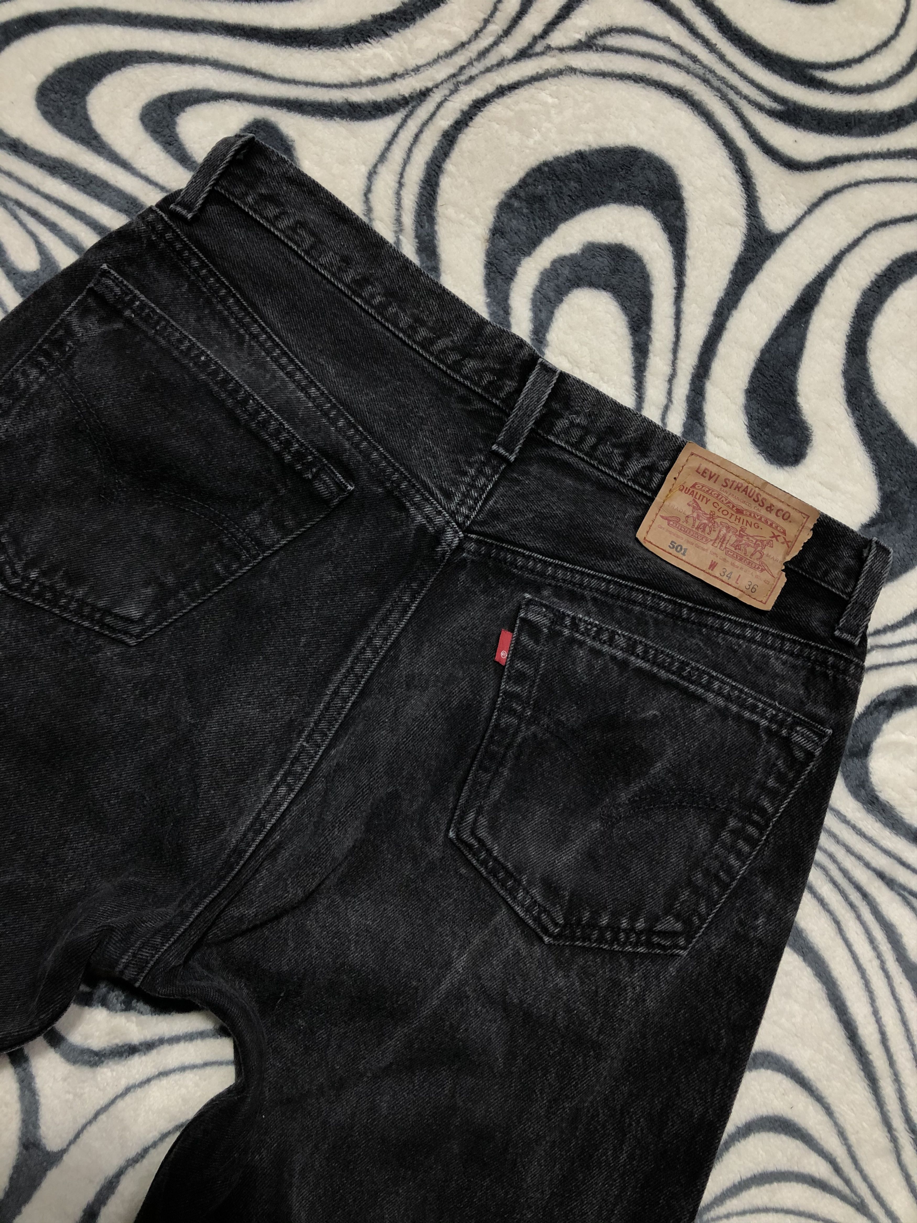 Levi's Levis 501 Vintage Washed Denim Pants Made In Usa Size US 34 / EU 50 - 2 Thumbnail